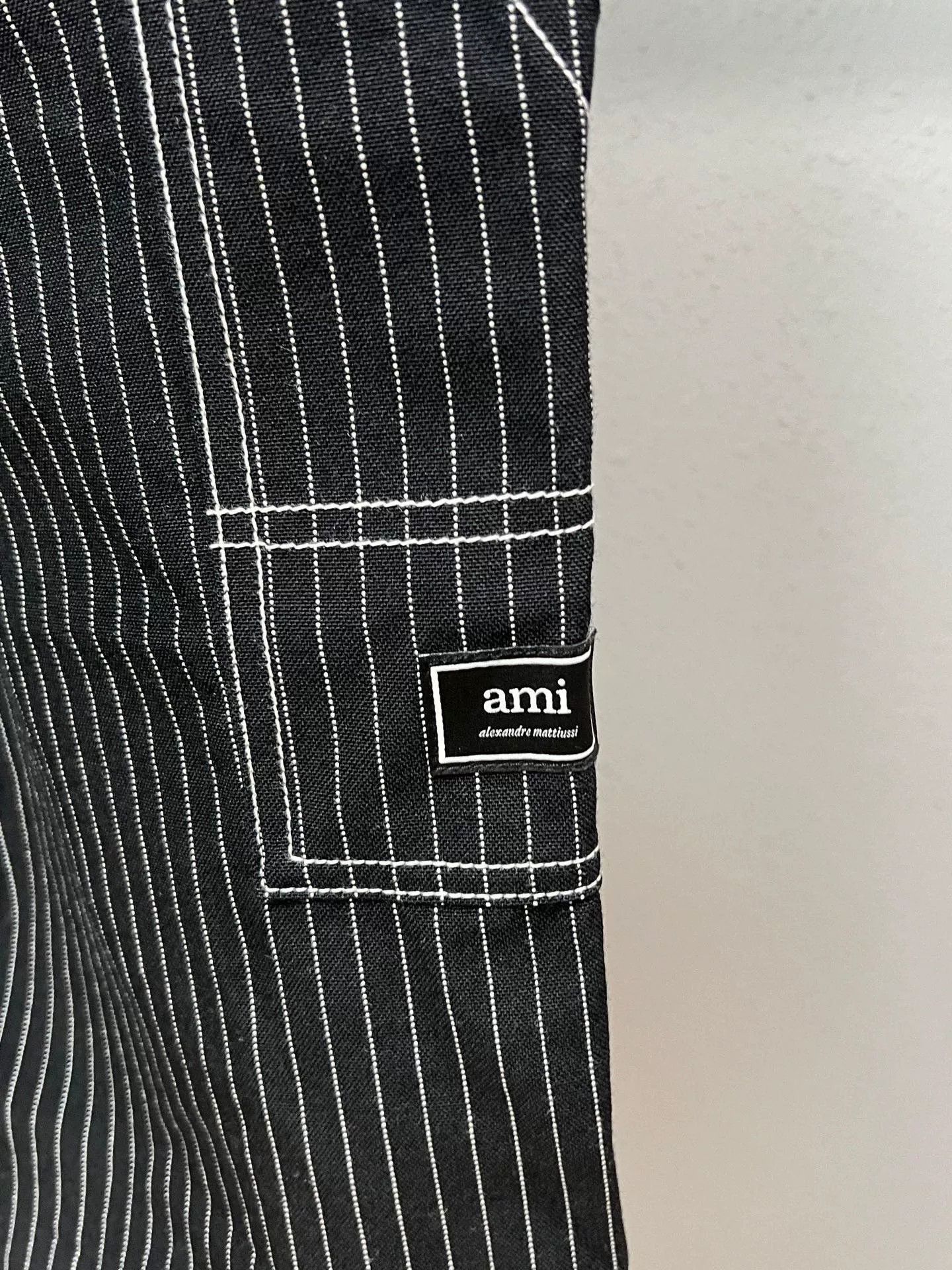 AMI Ami Striped Ankle-Length Pants Size US 30 / EU 46 - 3 Thumbnail