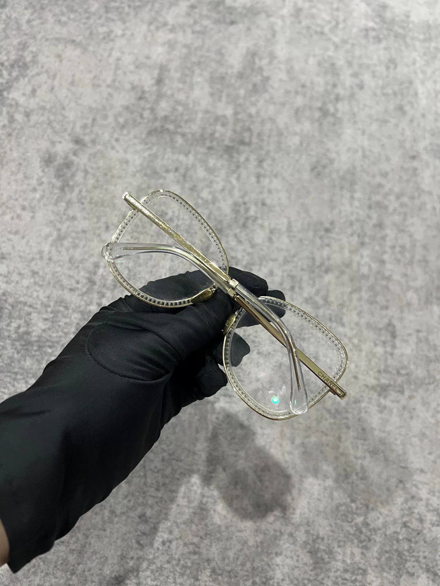 Chanel Chanel Diamond-Embellished Frame Glasses Size ONE SIZE - 2 Thumbnail