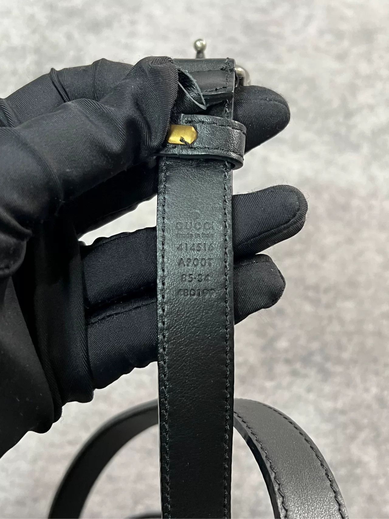 Gucci Gucci Narrow Leather Belt Size ONE SIZE - 4 Thumbnail