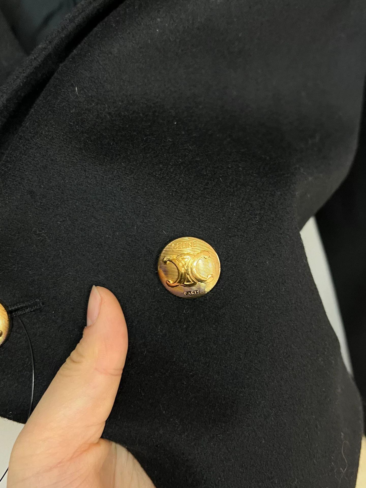 Celine Celine Gold Button Blazer Size XS / US 0-2 / IT 36-38 - 3 Thumbnail