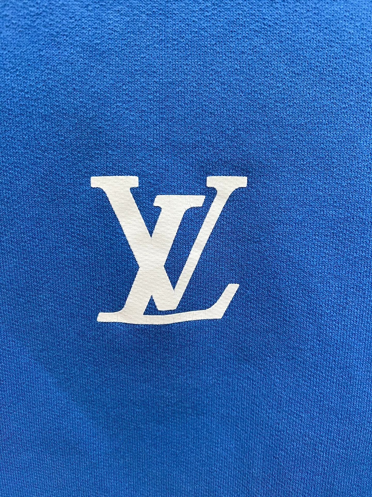 Louis Vuitton LV Blue Slogan Sweatshirt Size US M / EU 48-50 / 2 - 6 Thumbnail