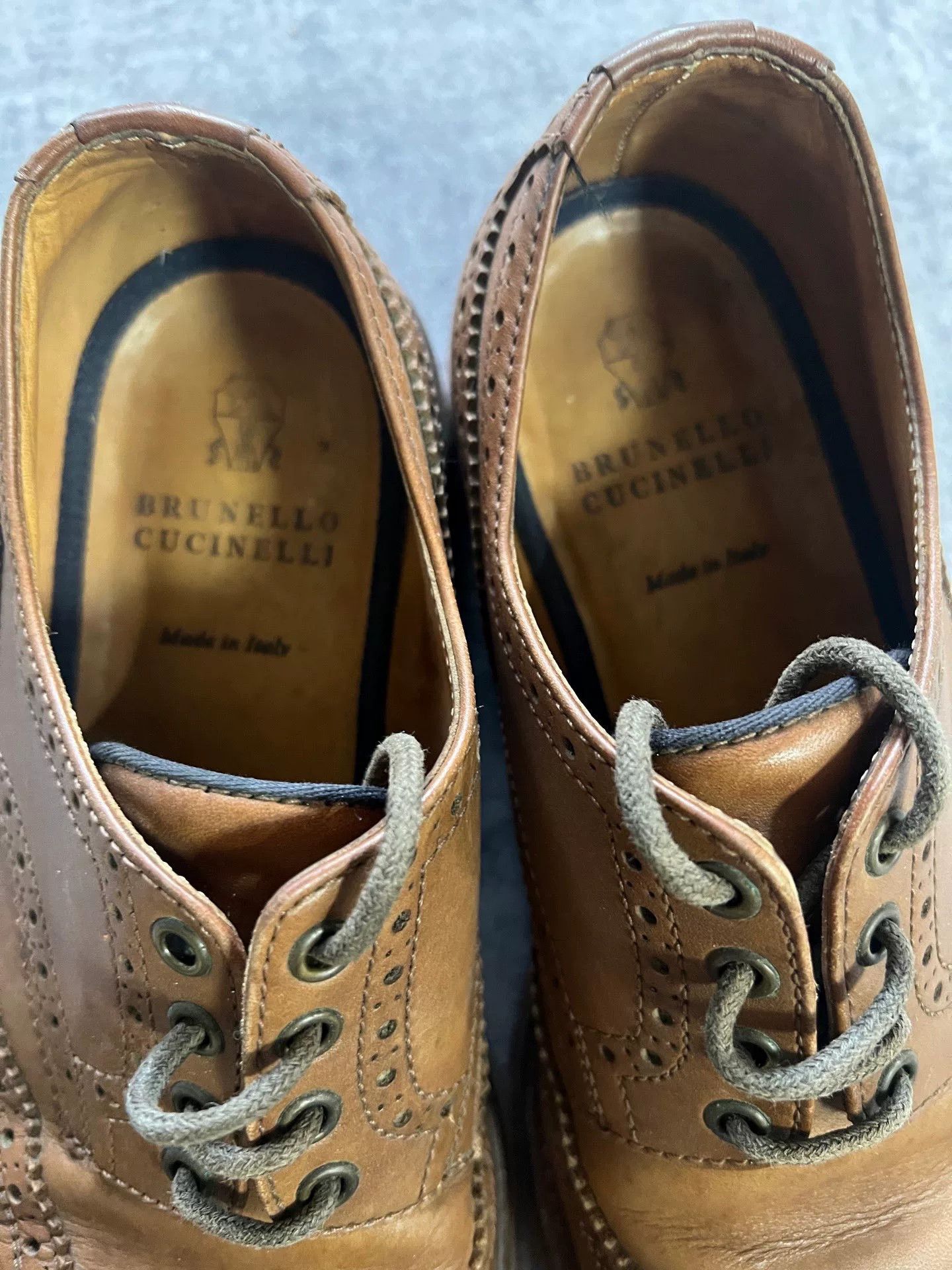 Brunello Cucinelli Brunello Cucinelli Brogue Leather Shoes Size US 7 / EU 40 - 2 Thumbnail