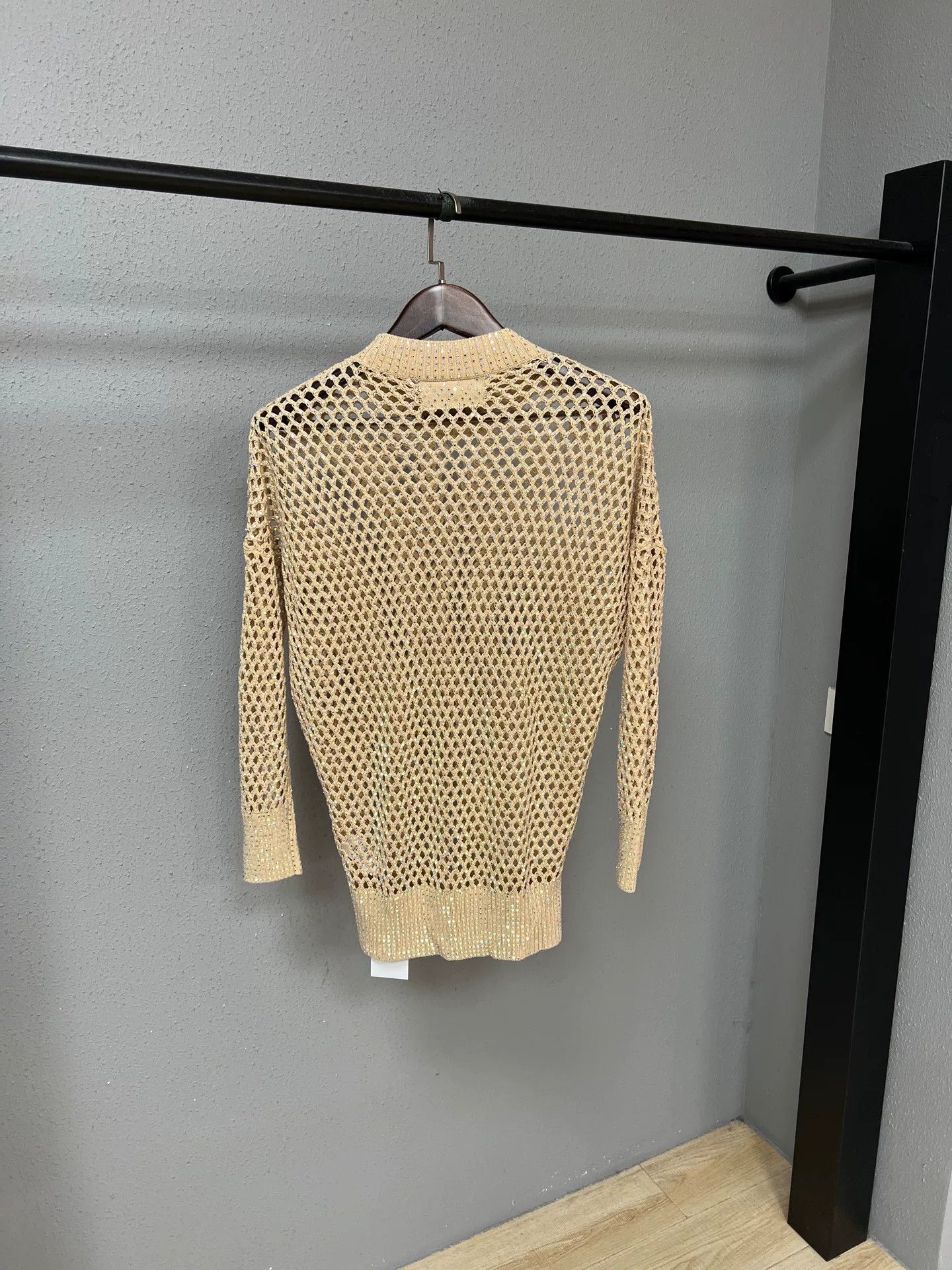 Ermanno Scervino Ermanno Scervino Diamond Knit Top Size S / US 4 / IT 40 - 2 Thumbnail