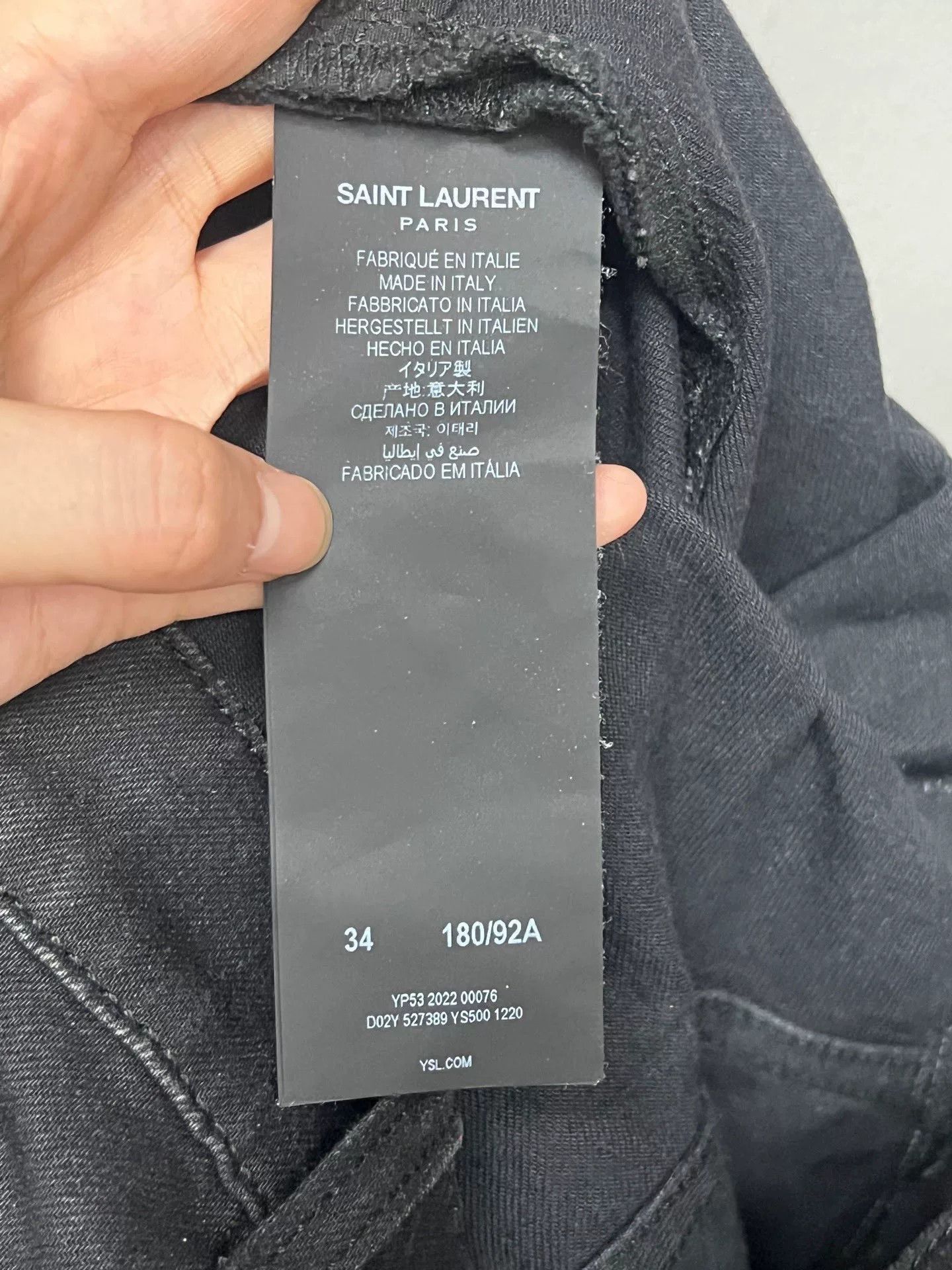 Saint Laurent Paris Saint Laurent Black Jeans Size US 34 / EU 50 - 4 Thumbnail
