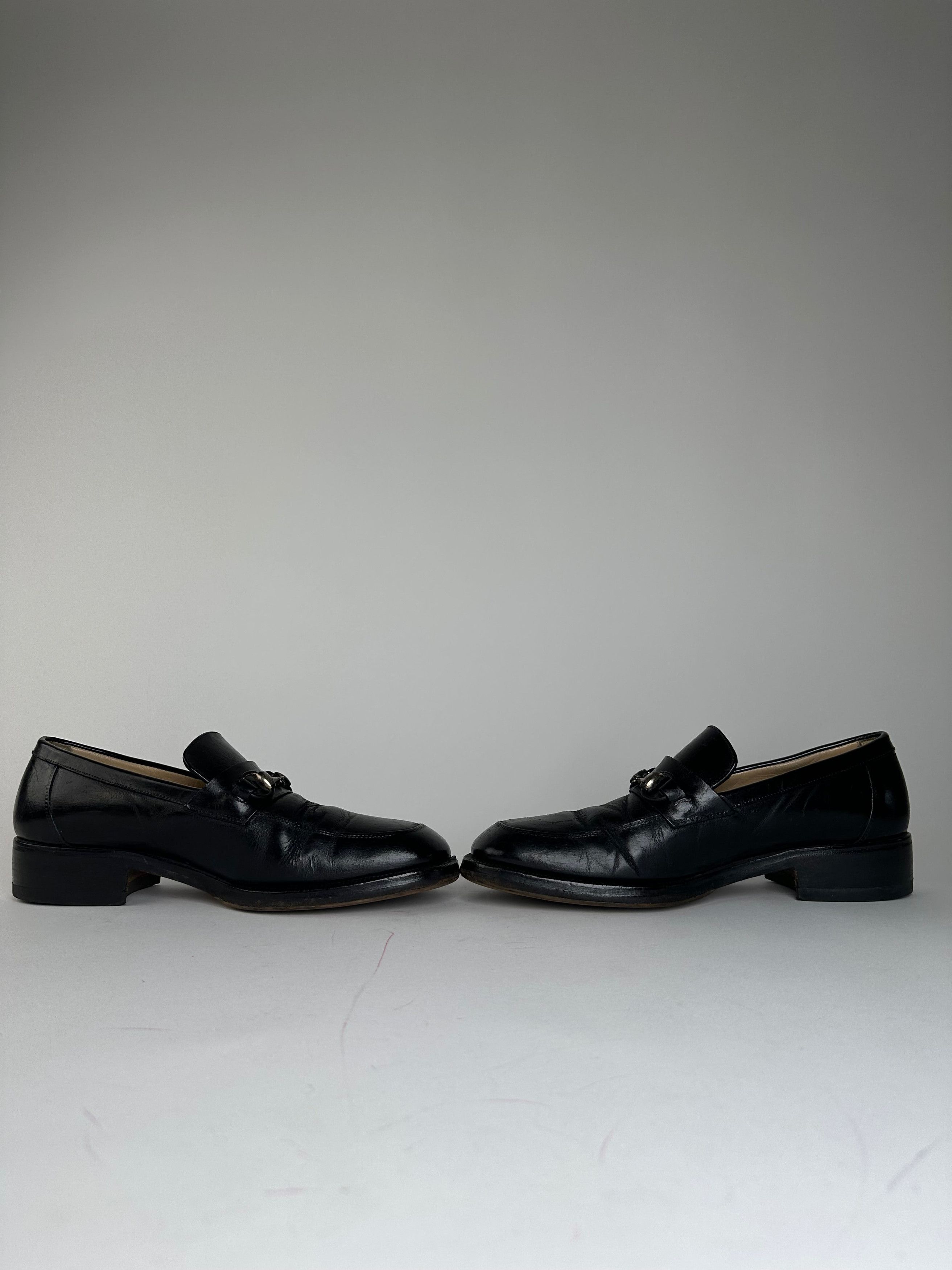 Gucci Vintage Horsebit Leather Loafer Black 40,5E Size US 9.5 / IT 39.5 - 6 Thumbnail