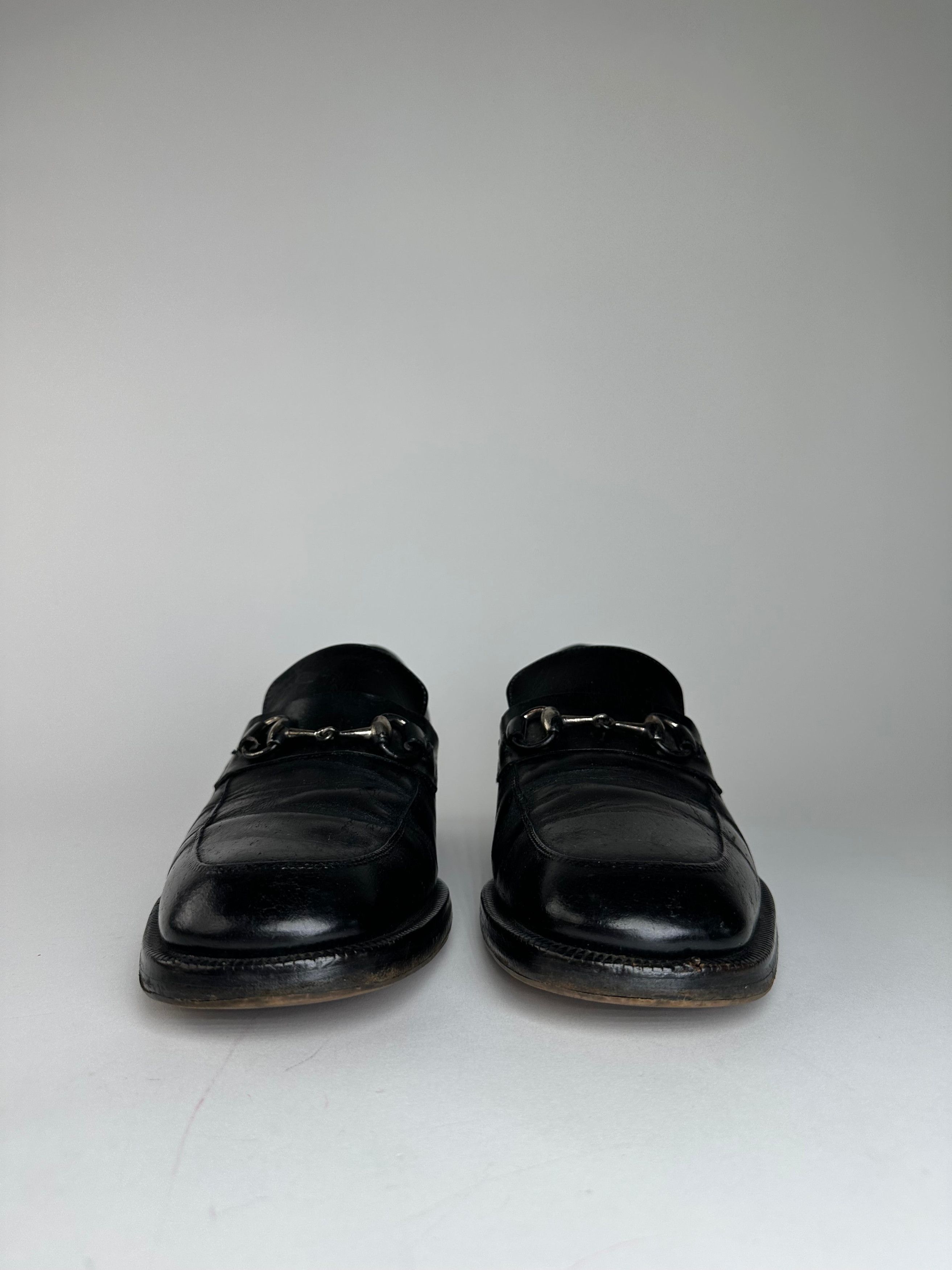 Gucci Vintage Horsebit Leather Loafer Black 40,5E Size US 9.5 / IT 39.5 - 3 Thumbnail