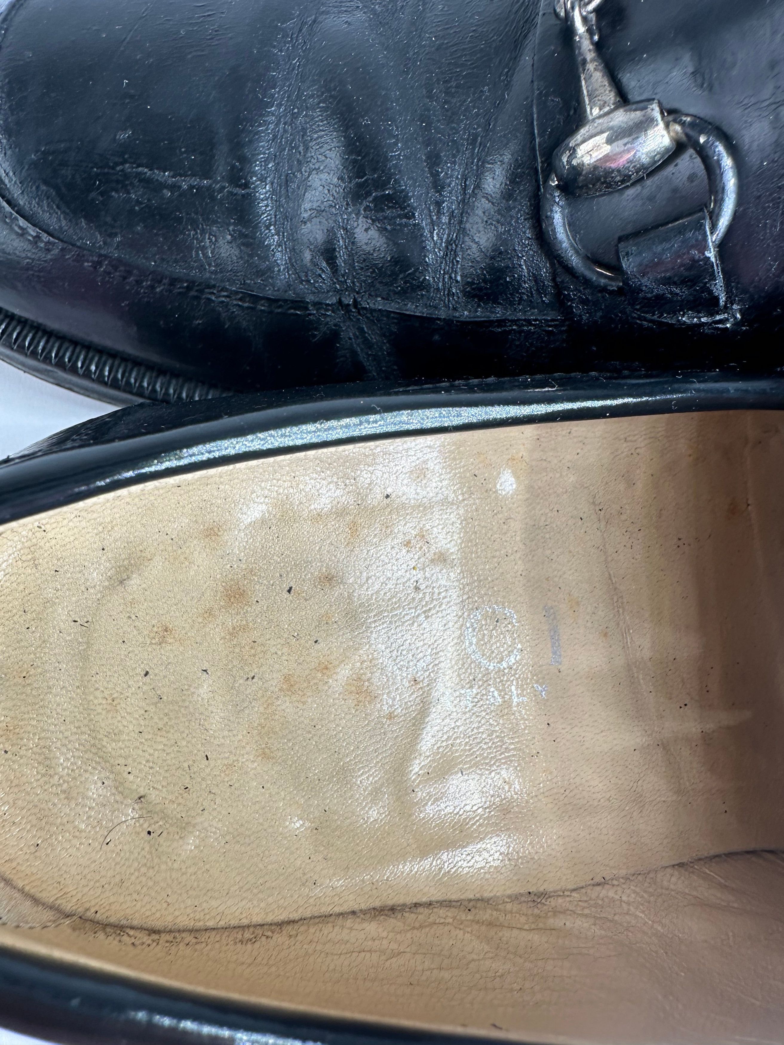 Gucci Vintage Horsebit Leather Loafer Black 40,5E Size US 9.5 / IT 39.5 - 7 Thumbnail