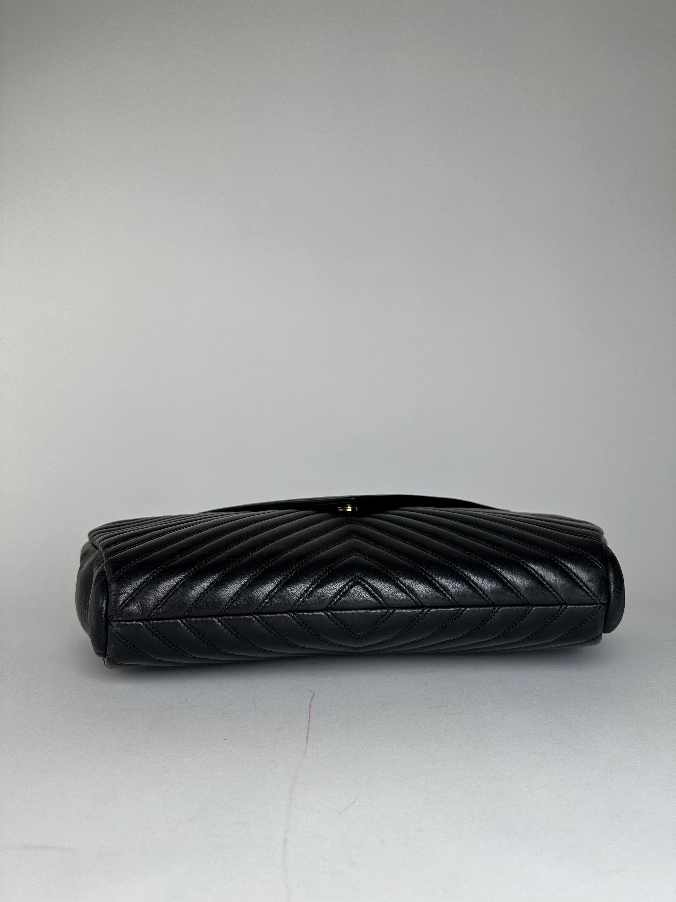 Givenchy Vintage Leather Clutch Abstract Black Size ONE SIZE - 7 Thumbnail