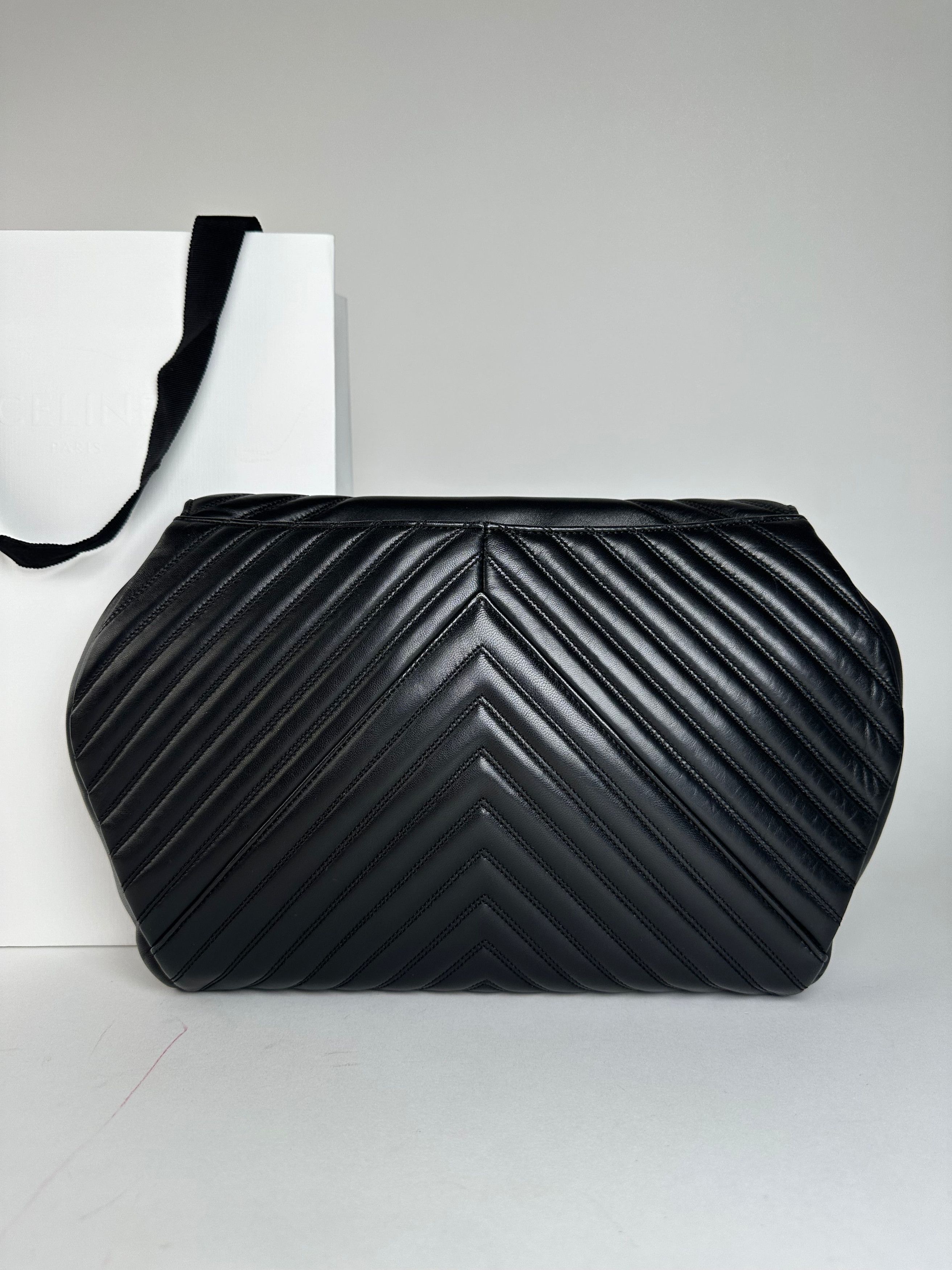 Givenchy Vintage Leather Clutch Abstract Black Size ONE SIZE - 11 Thumbnail