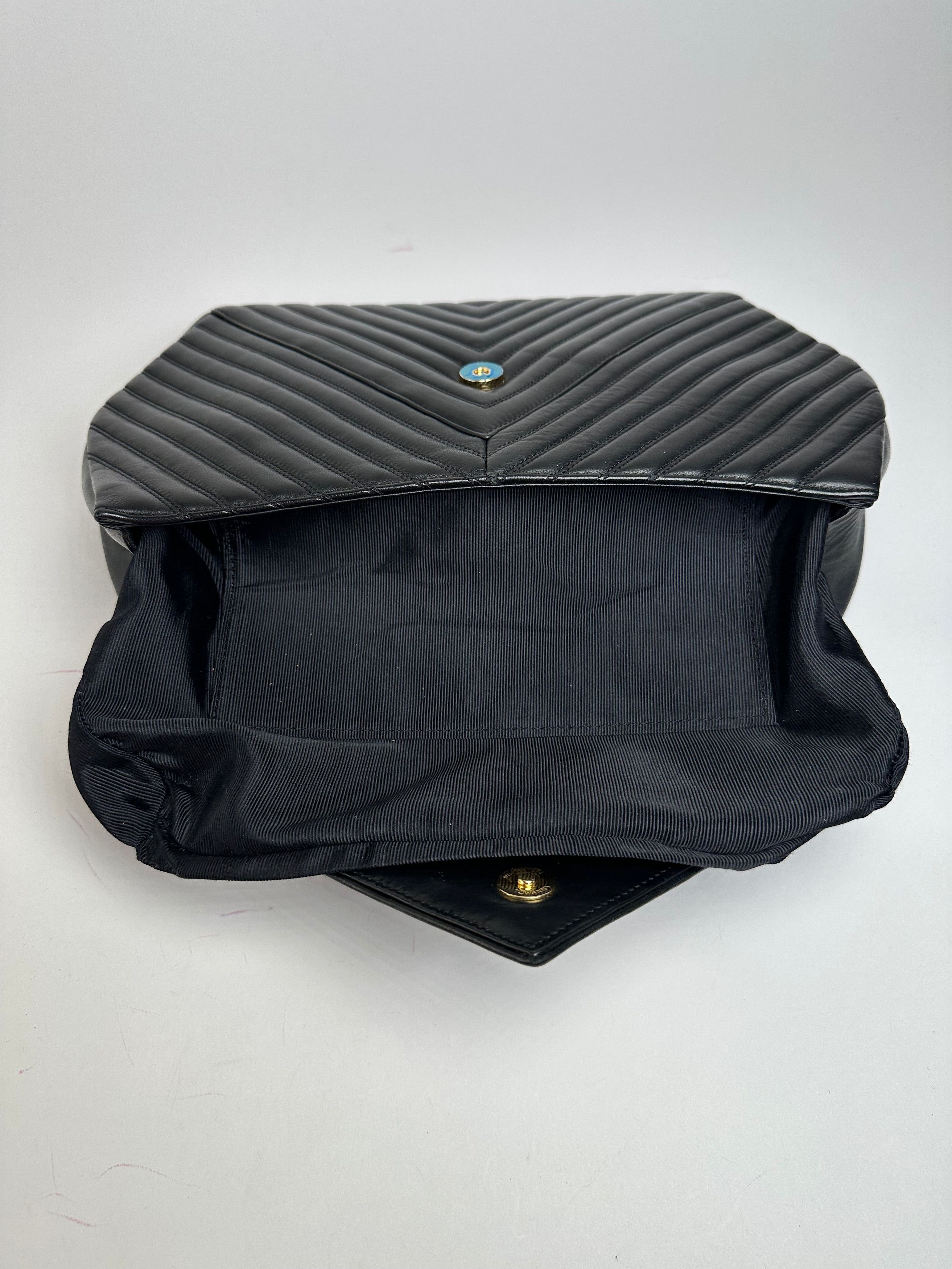 Givenchy Vintage Leather Clutch Abstract Black Size ONE SIZE - 4 Thumbnail