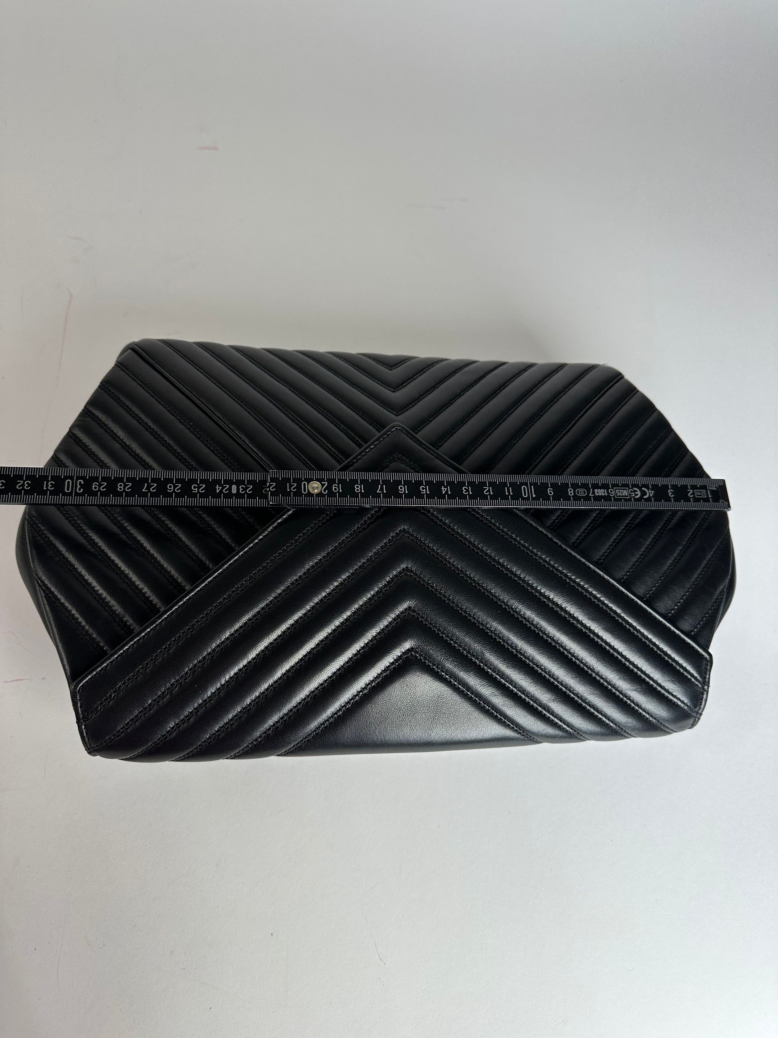 Givenchy Vintage Leather Clutch Abstract Black Size ONE SIZE - 12 Thumbnail