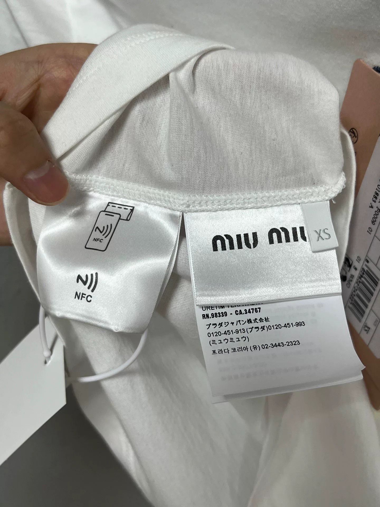 Miu Miu Miumiu Embroidered Logo Short-Sleeve Size XS / US 0-2 / IT 36-38 - 4 Thumbnail