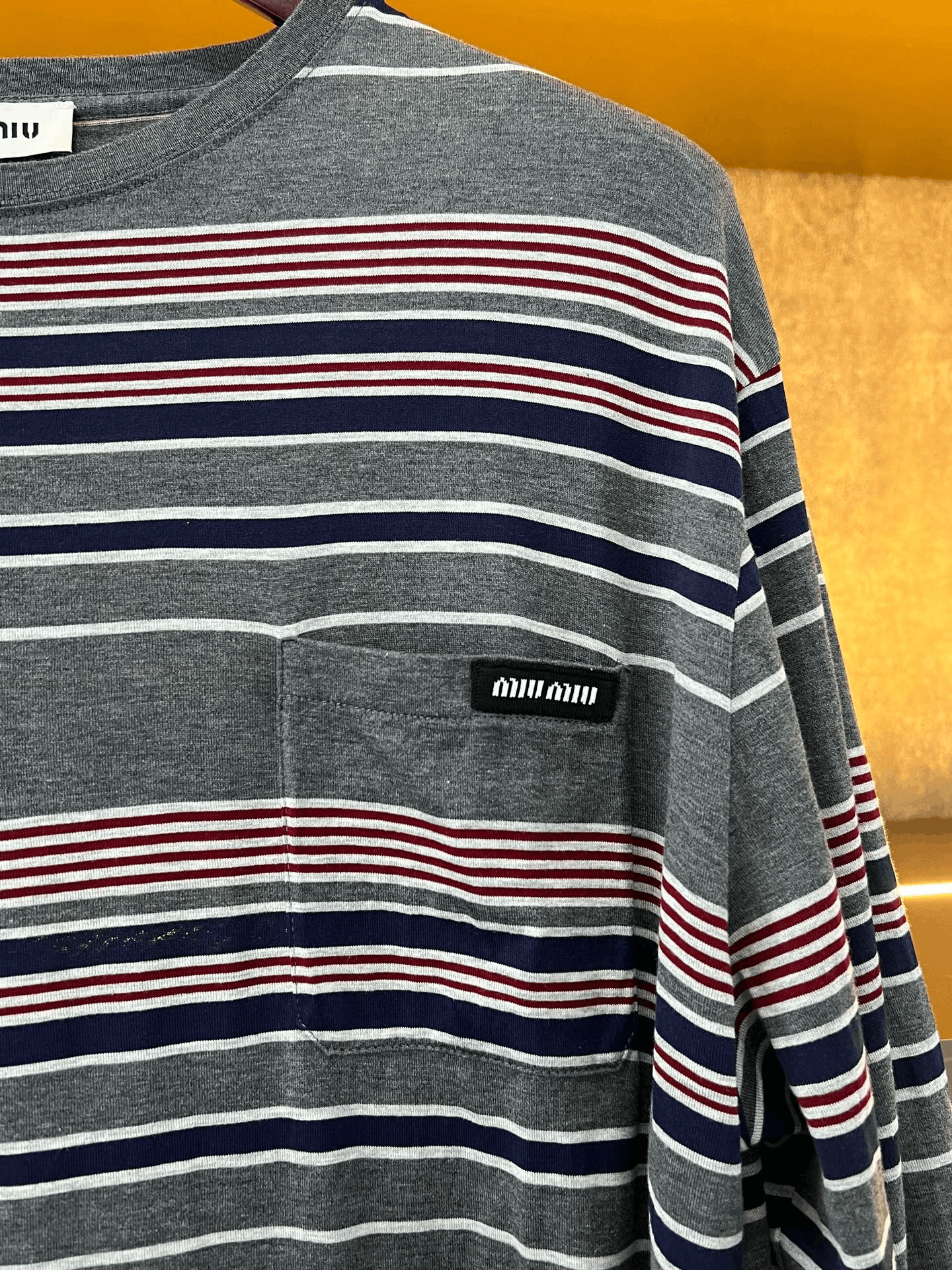 Miu Miu Miumiu Striped Sweatshirt Size L / US 10 / IT 46 - 3 Thumbnail