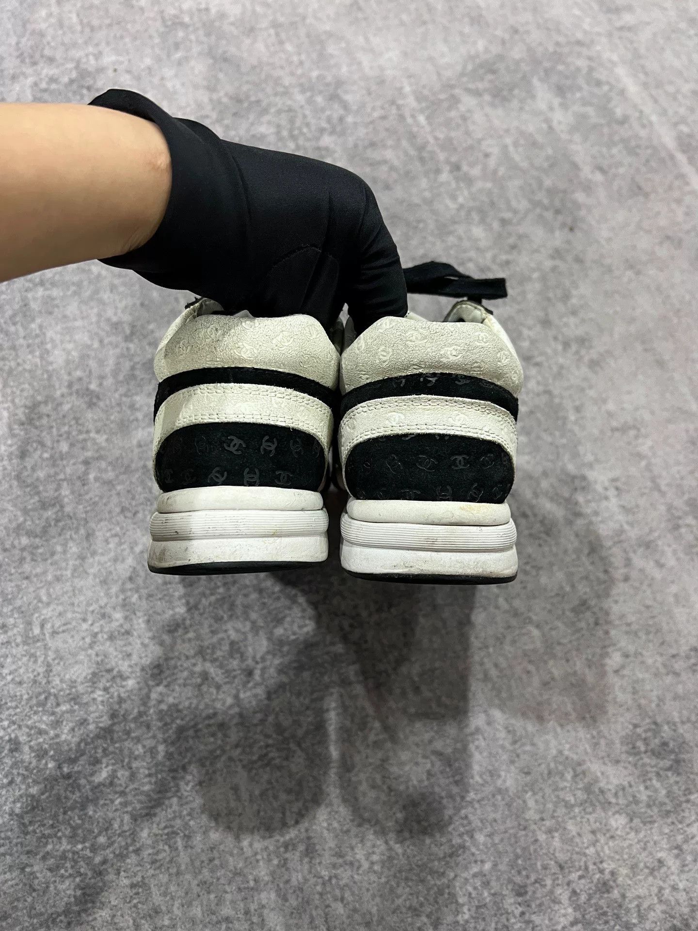 Chanel Chanel Panda All-over Logo Sneakers Size US 5 / IT 35 - 7 Thumbnail