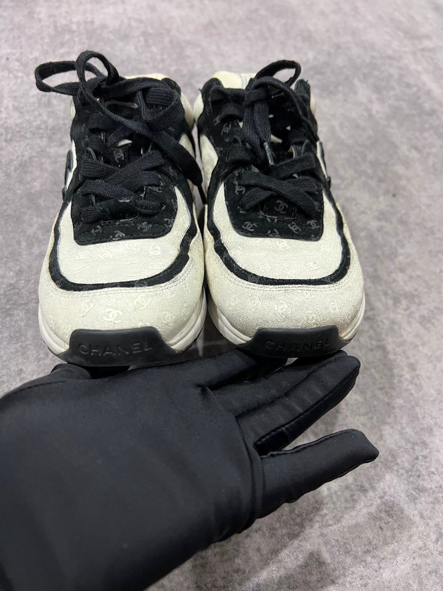 Chanel Chanel Panda All-over Logo Sneakers Size US 5 / IT 35 - 5 Thumbnail