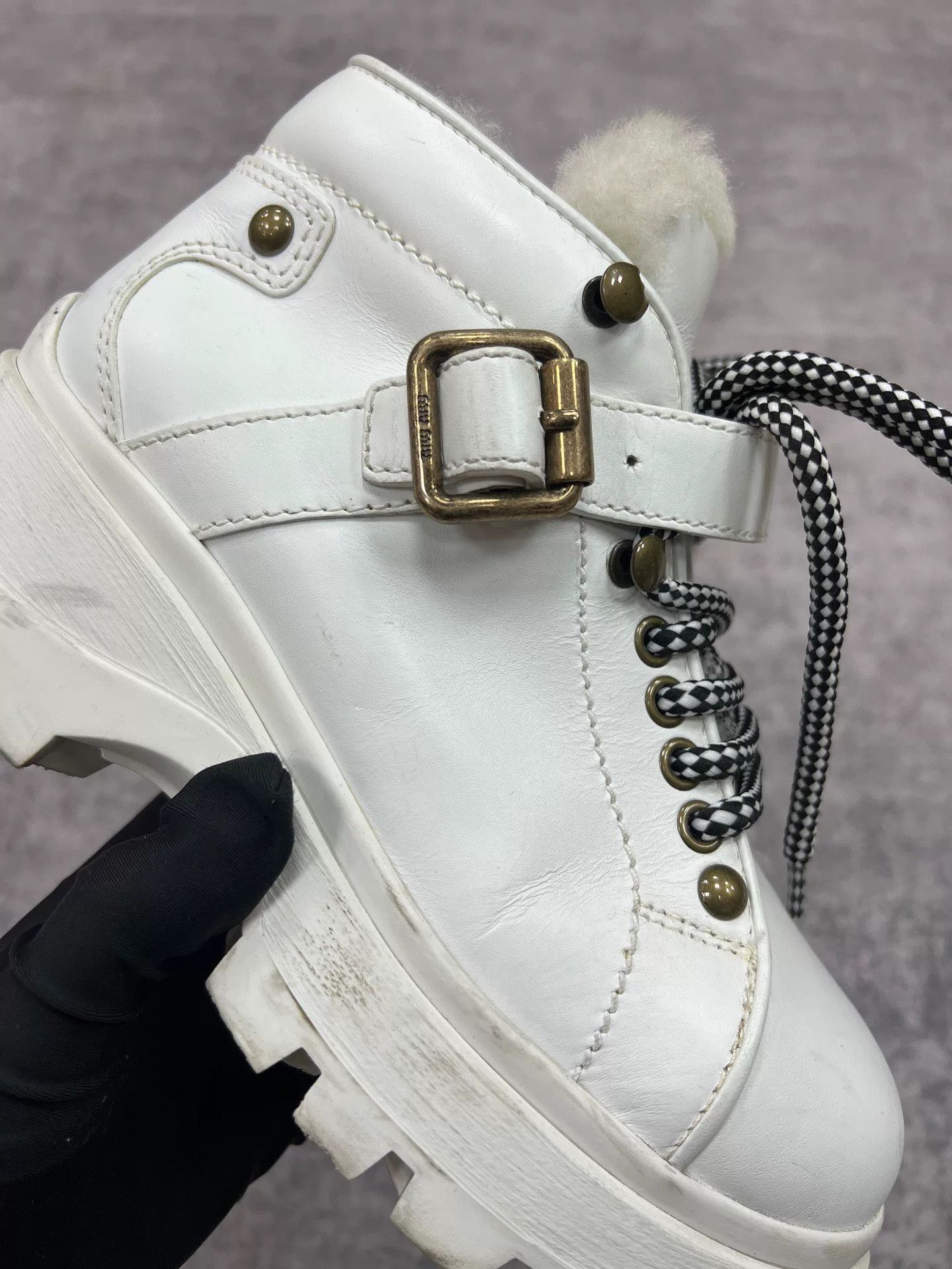 Miu Miu Miumiu Women's Snow Boots Size US 4 / IT 34 - 3 Thumbnail