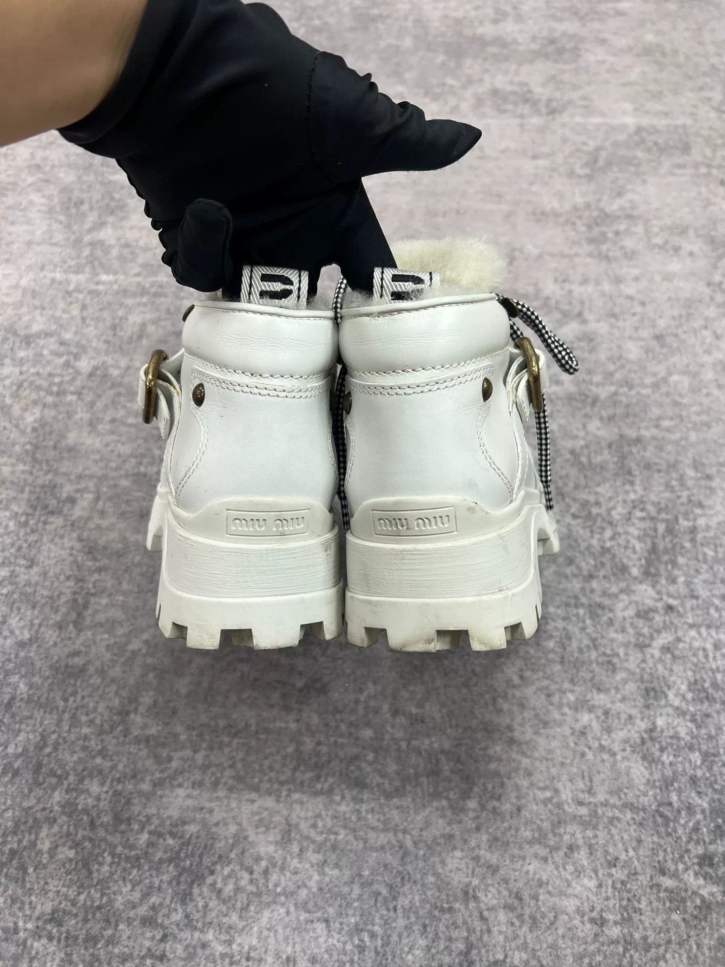 Miu Miu Miumiu Women's Snow Boots Size US 4 / IT 34 - 6 Thumbnail