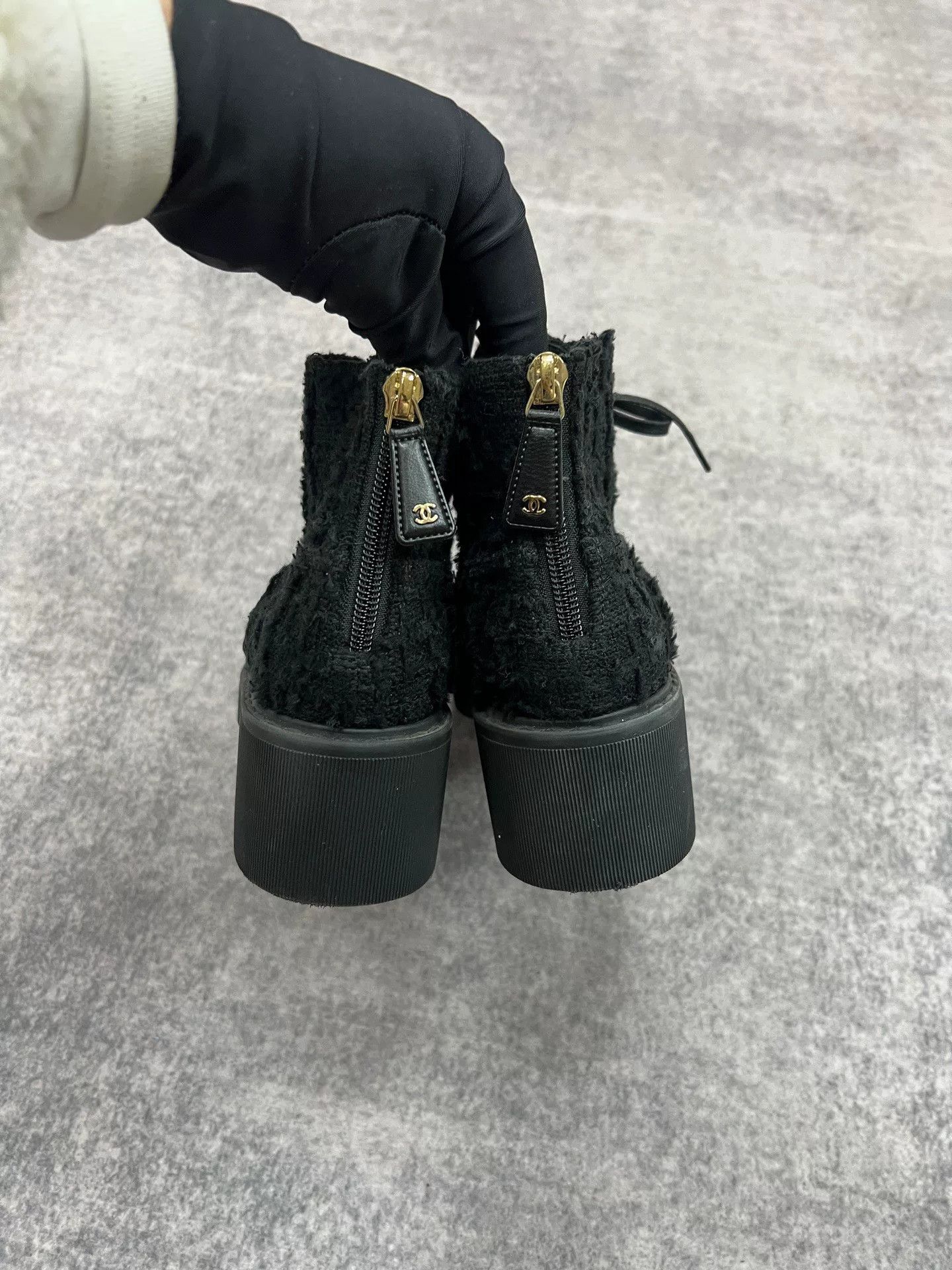 Chanel Chanel Pearl Wool Short Boots Size US 4.5 / IT 34.5 - 5 Thumbnail