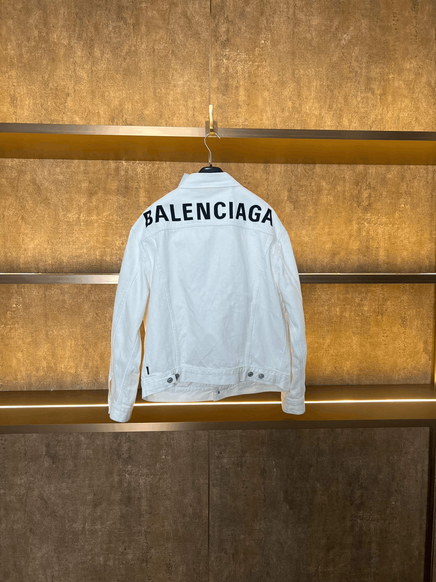 Balenciaga Balenciaga Black Letter Denim Jacket Size US S / EU 44-46 / 1 - 2 Thumbnail