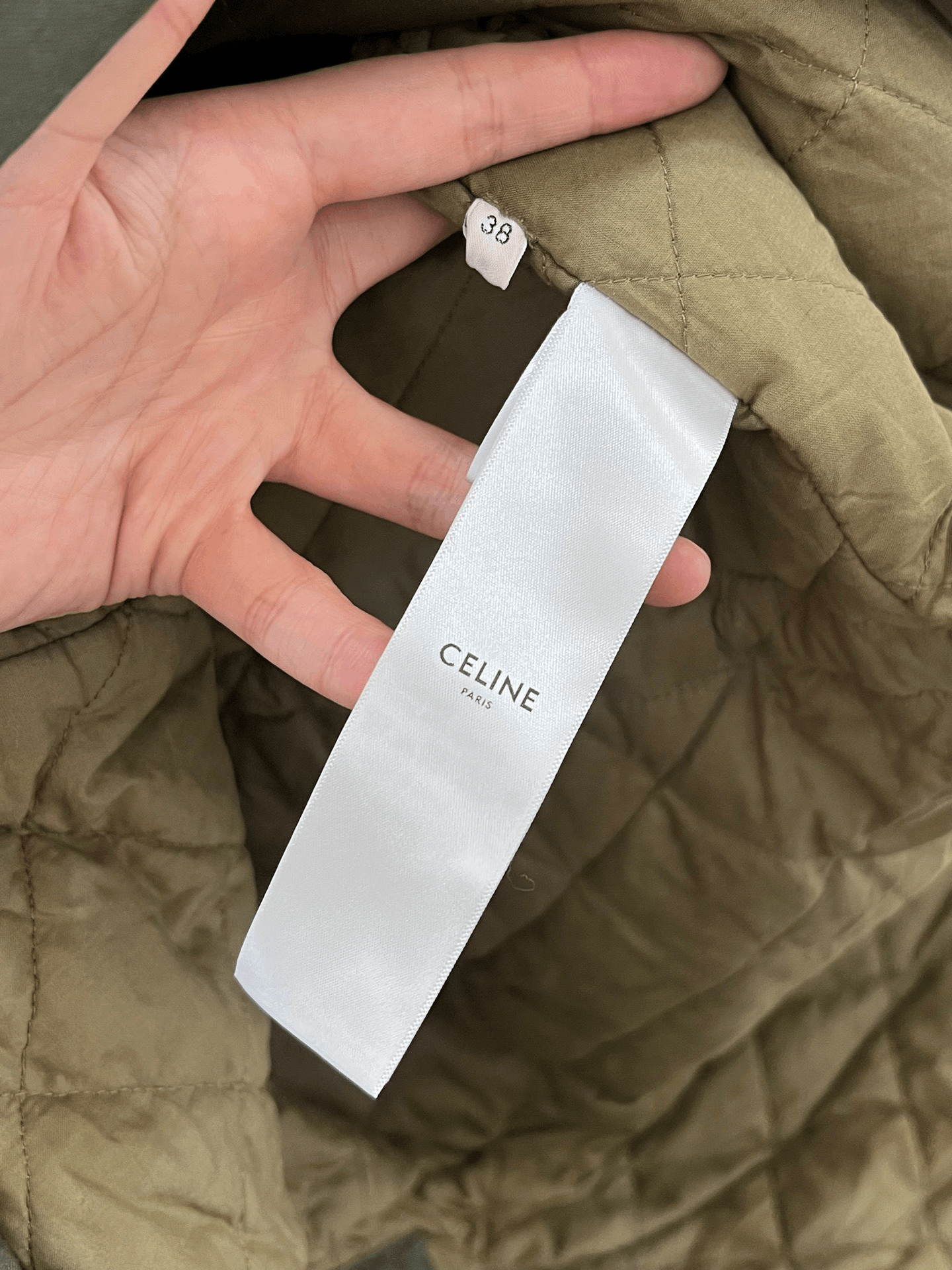 Celine Celine Army Green Parka Coat Size S / US 4 / IT 40 - 5 Thumbnail