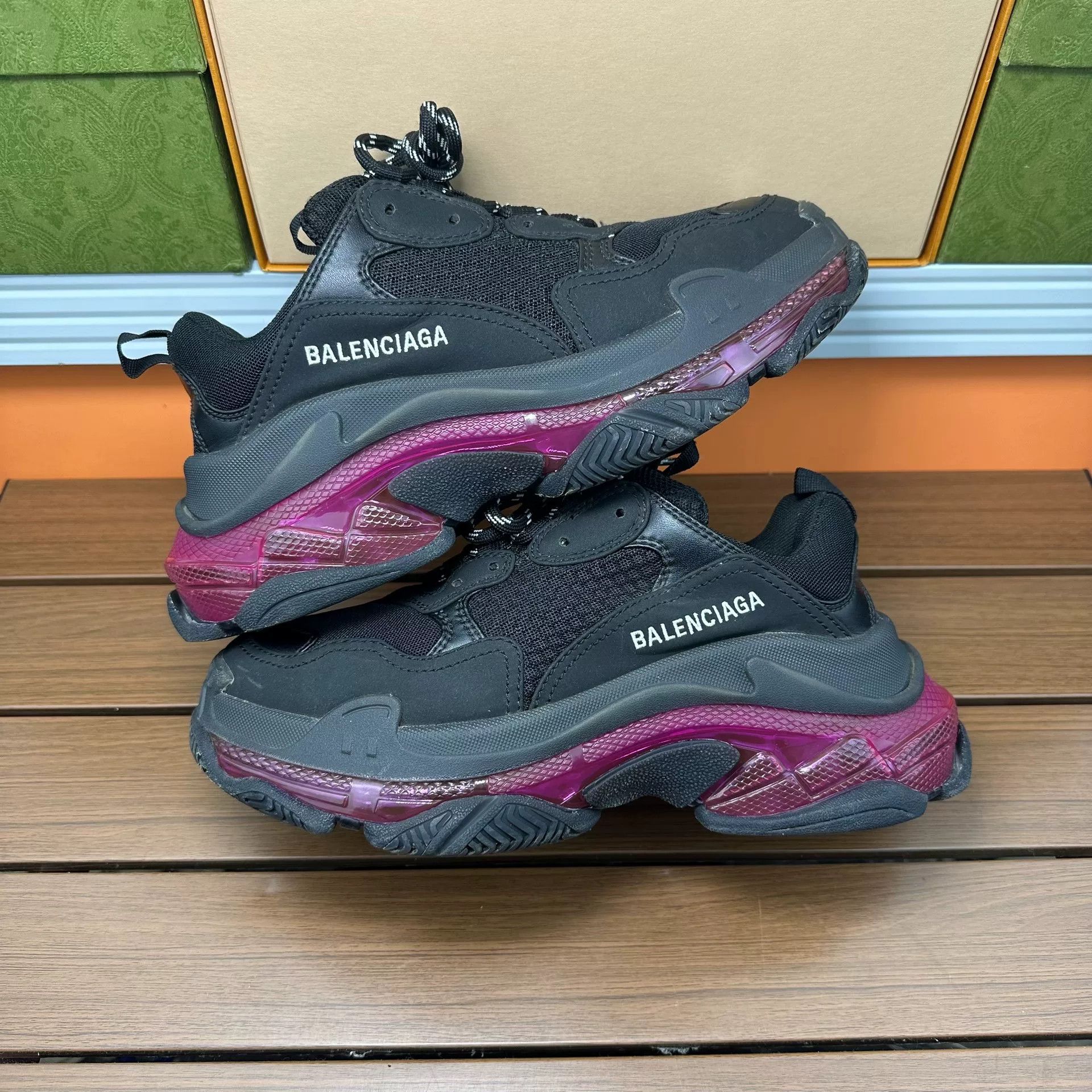 Balenciaga Balenciaga Purple Lowtop Sneakers it_38 Women Size US 8 / IT 38 - 4 Thumbnail