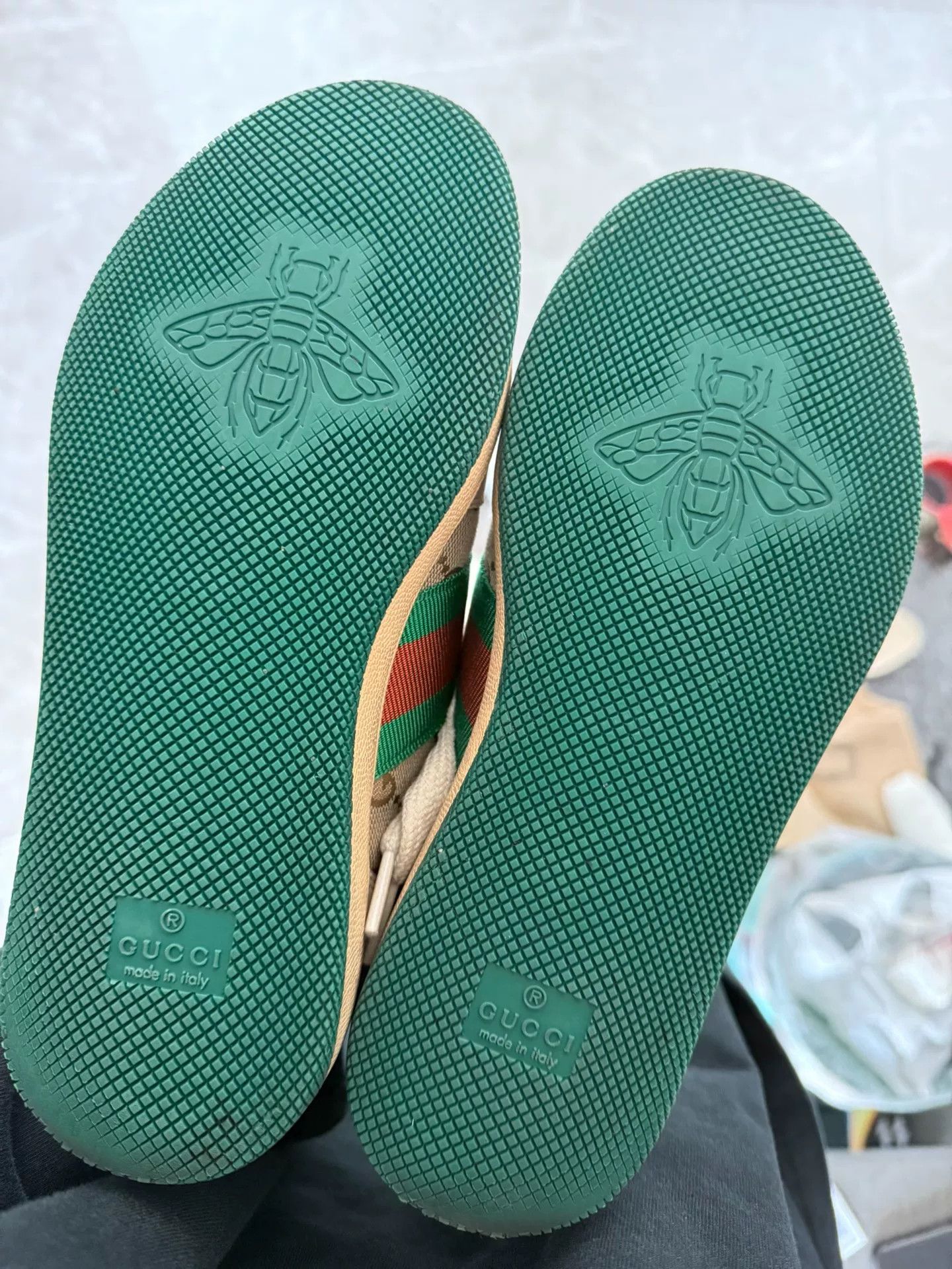 Gucci Gucci Green Lowtop Sneakers it_35-5 Women Size US 5.5 / IT 35.5 - 5 Thumbnail