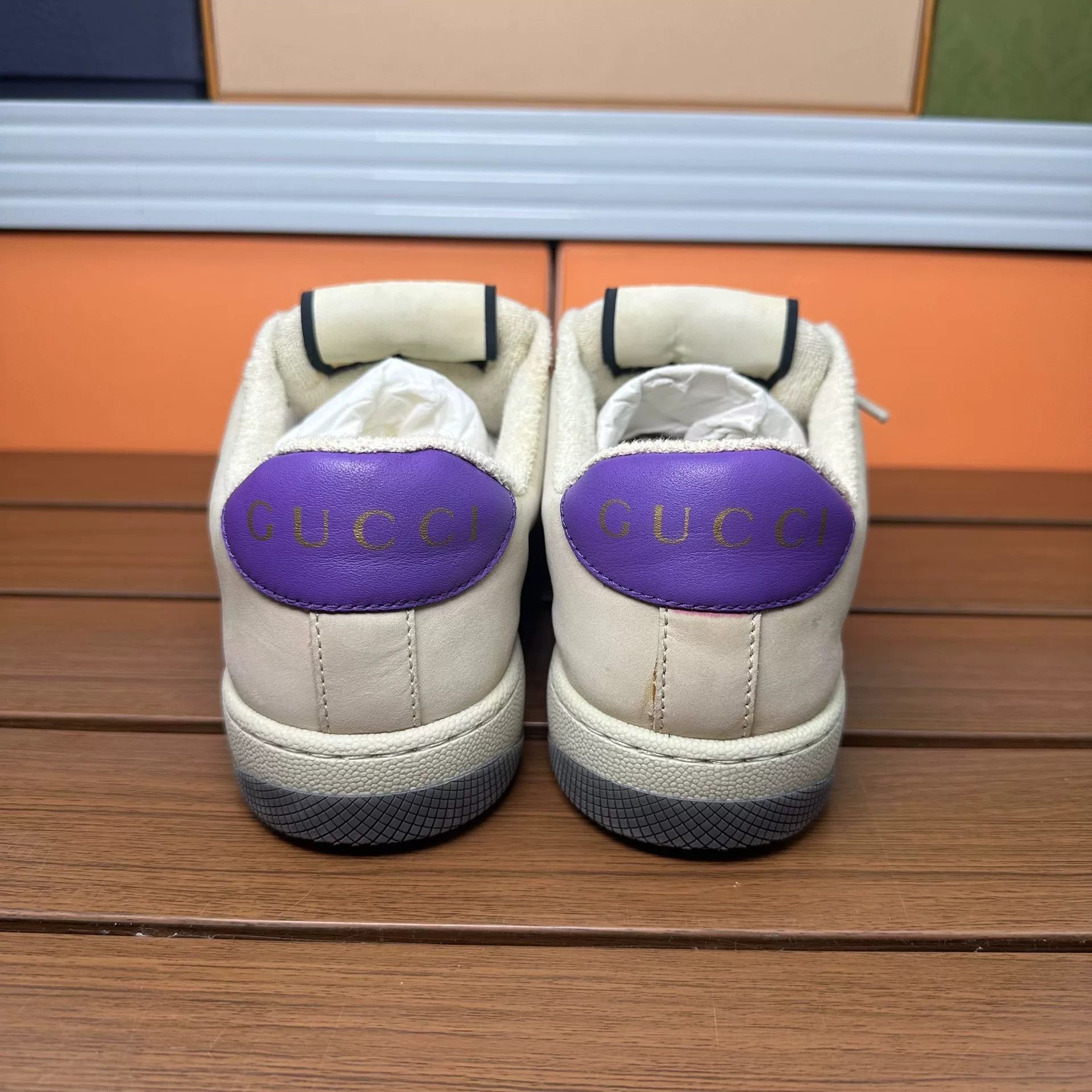 Gucci Gucci Leather Blue Lowtop Sneakers it_35 Women Size US 5 / IT 35 - 5 Thumbnail