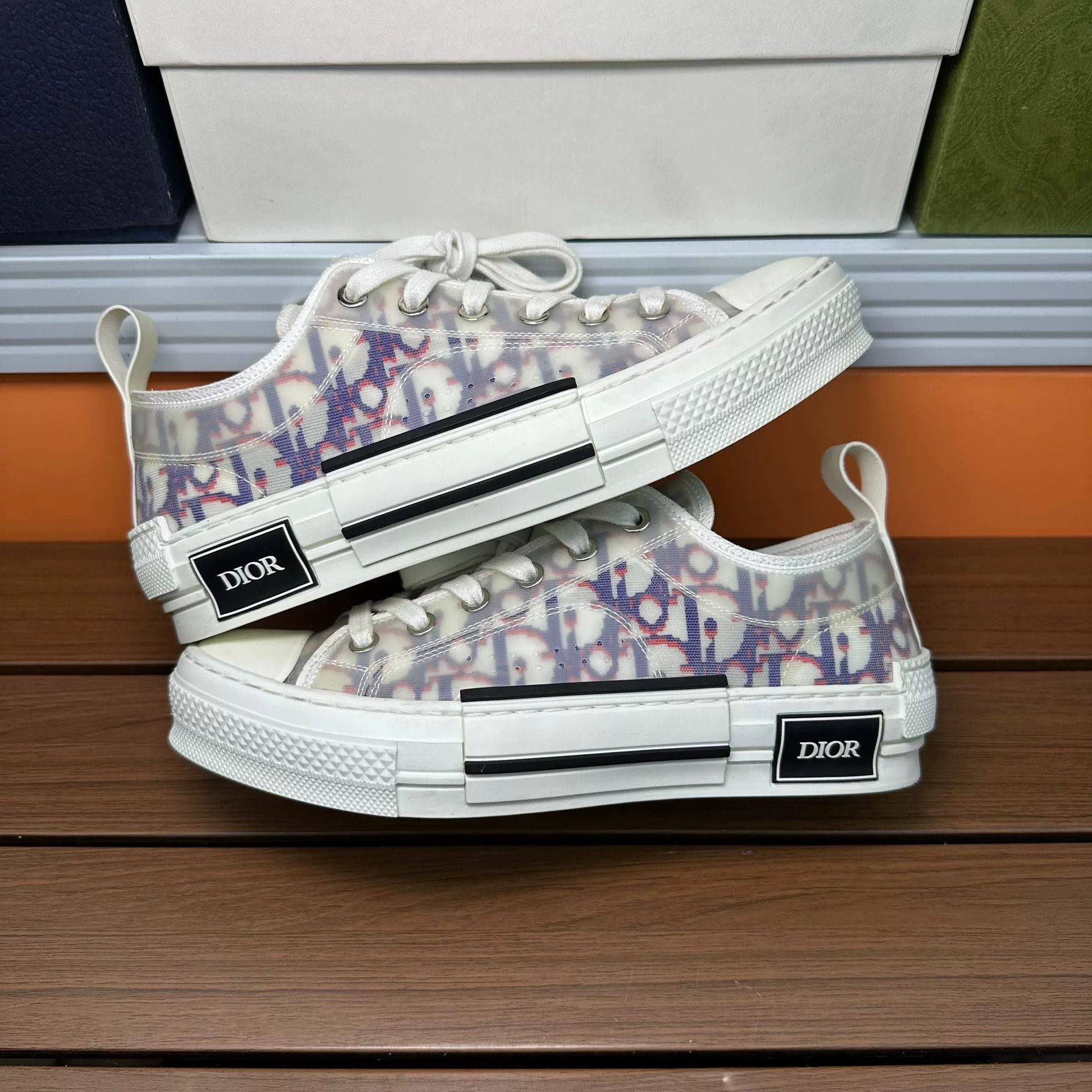 Dior Dior Blue Lowtop Sneakers it_37 Women Size US 7 / IT 37 - 2 Thumbnail