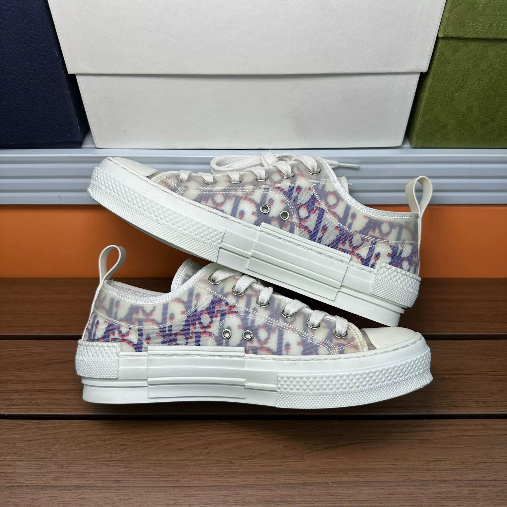 Dior Dior Blue Lowtop Sneakers it_37 Women Size US 7 / IT 37 - 3 Thumbnail