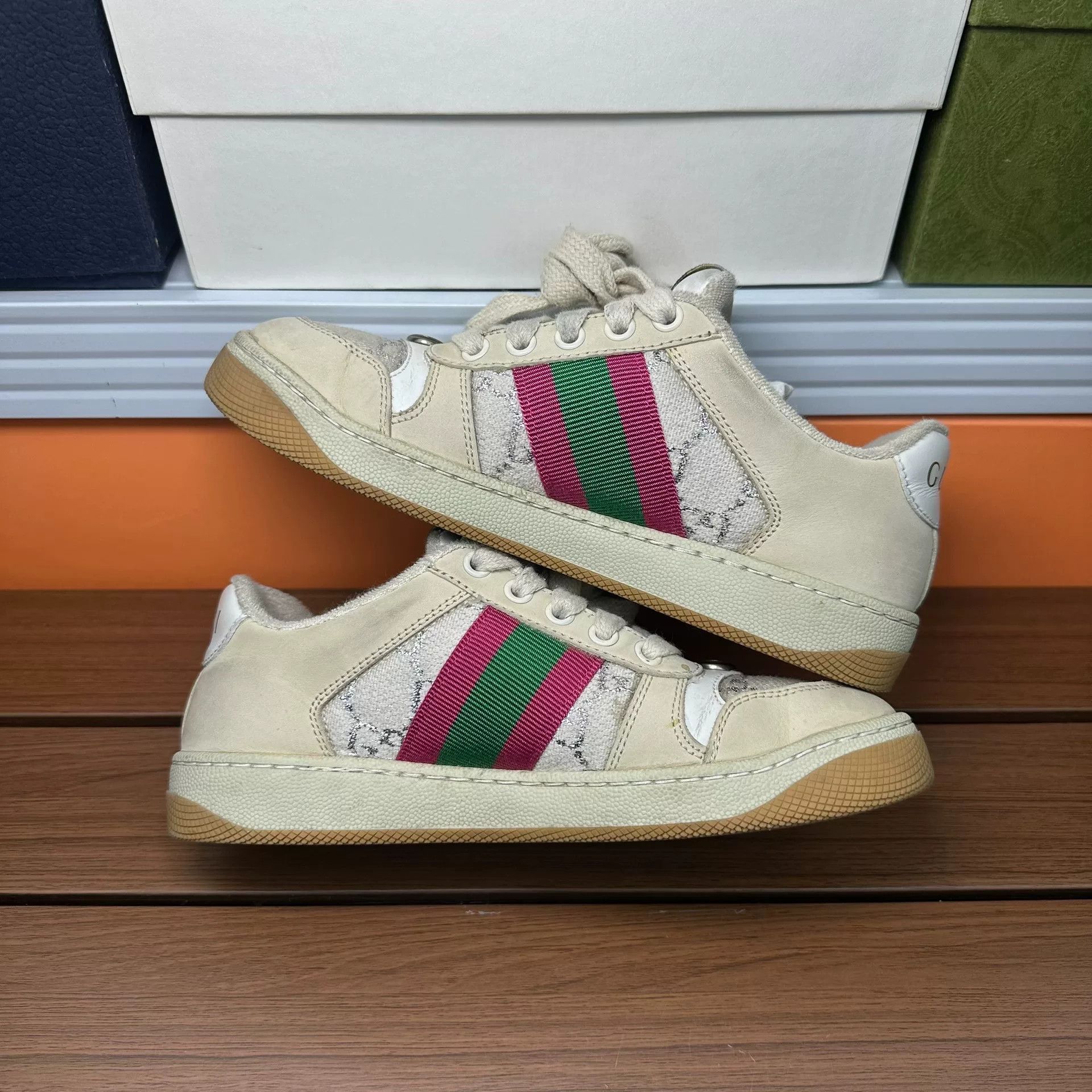 Gucci Gucci Pink Lowtop Sneakers it_34 Women Size US 4 / IT 34 - 2 Thumbnail