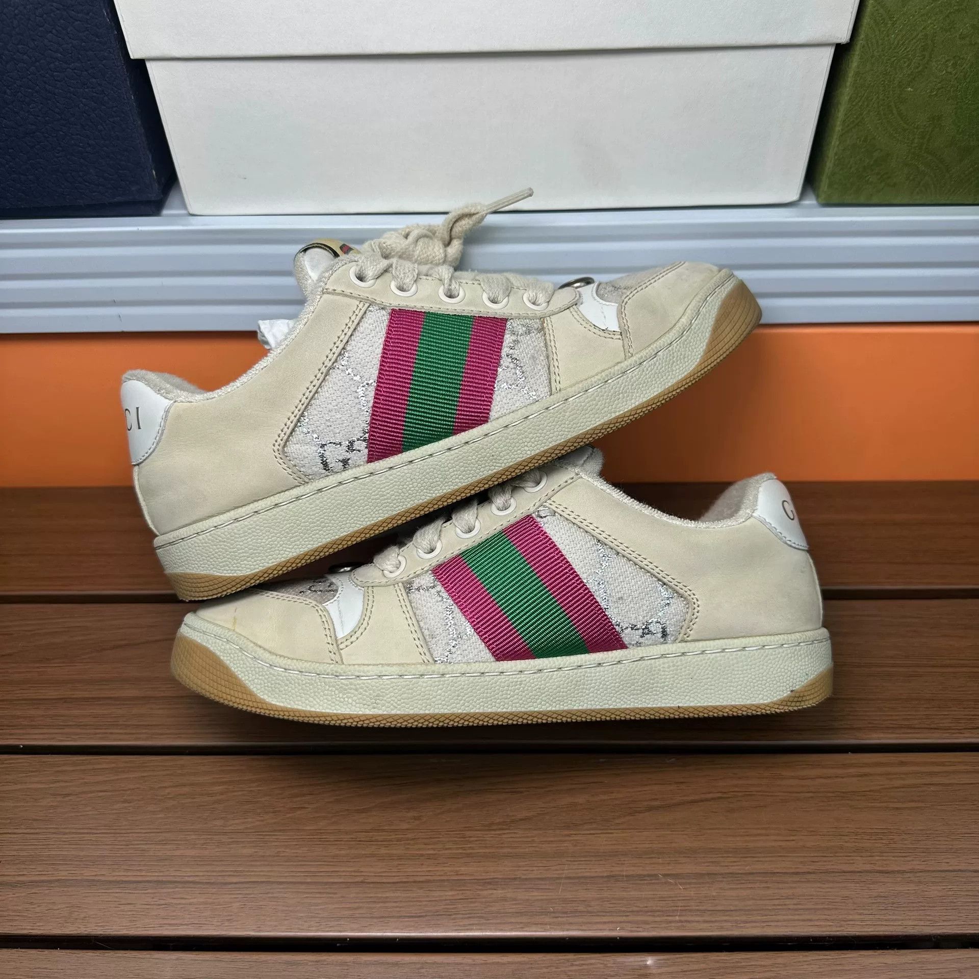 Gucci Gucci Pink Lowtop Sneakers it_34 Women Size US 4 / IT 34 - 3 Thumbnail