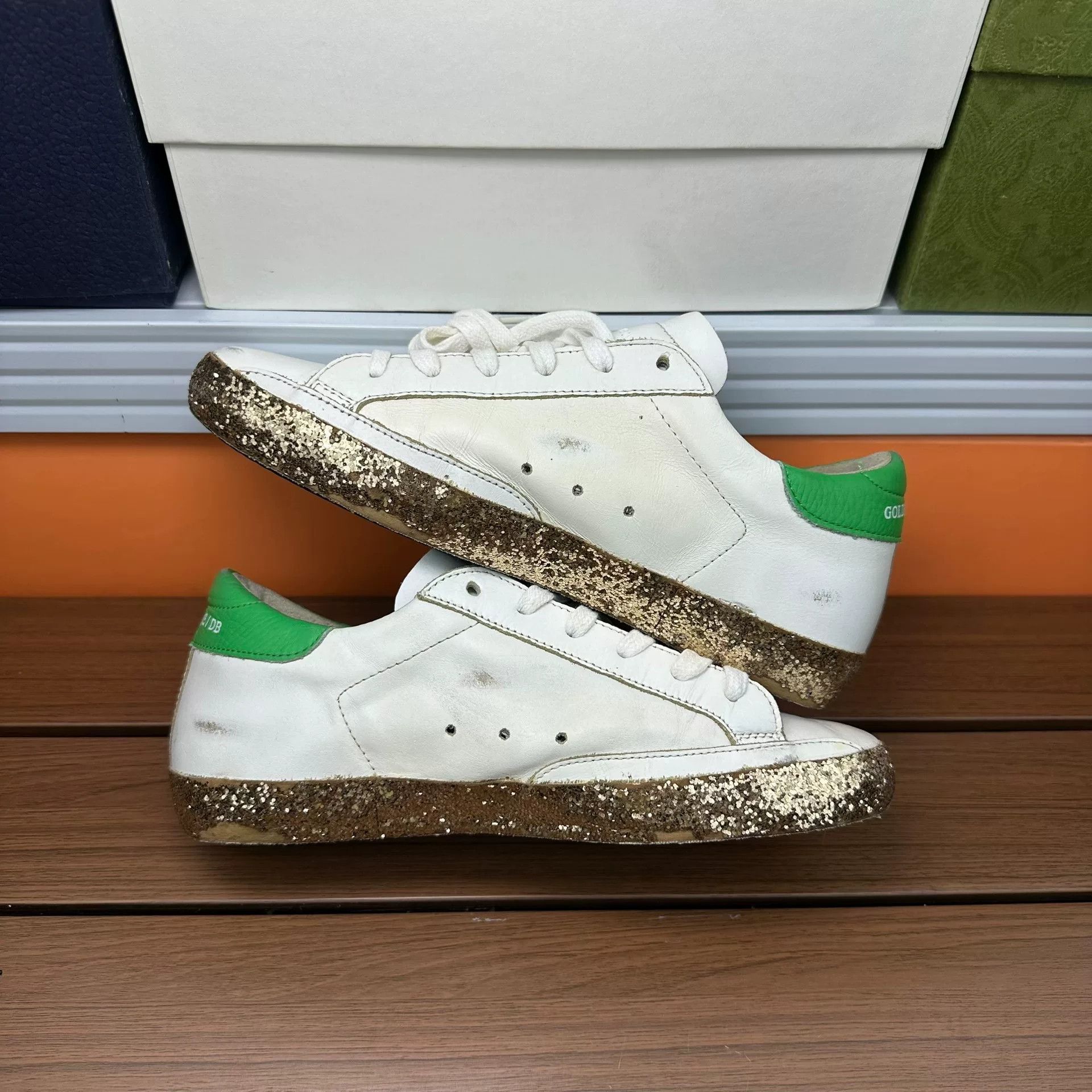Golden Goose Golden Goose Distressed Yellow Lowtop Sneakers it_36 Women Size US 6 / IT 36 - 5 Thumbnail