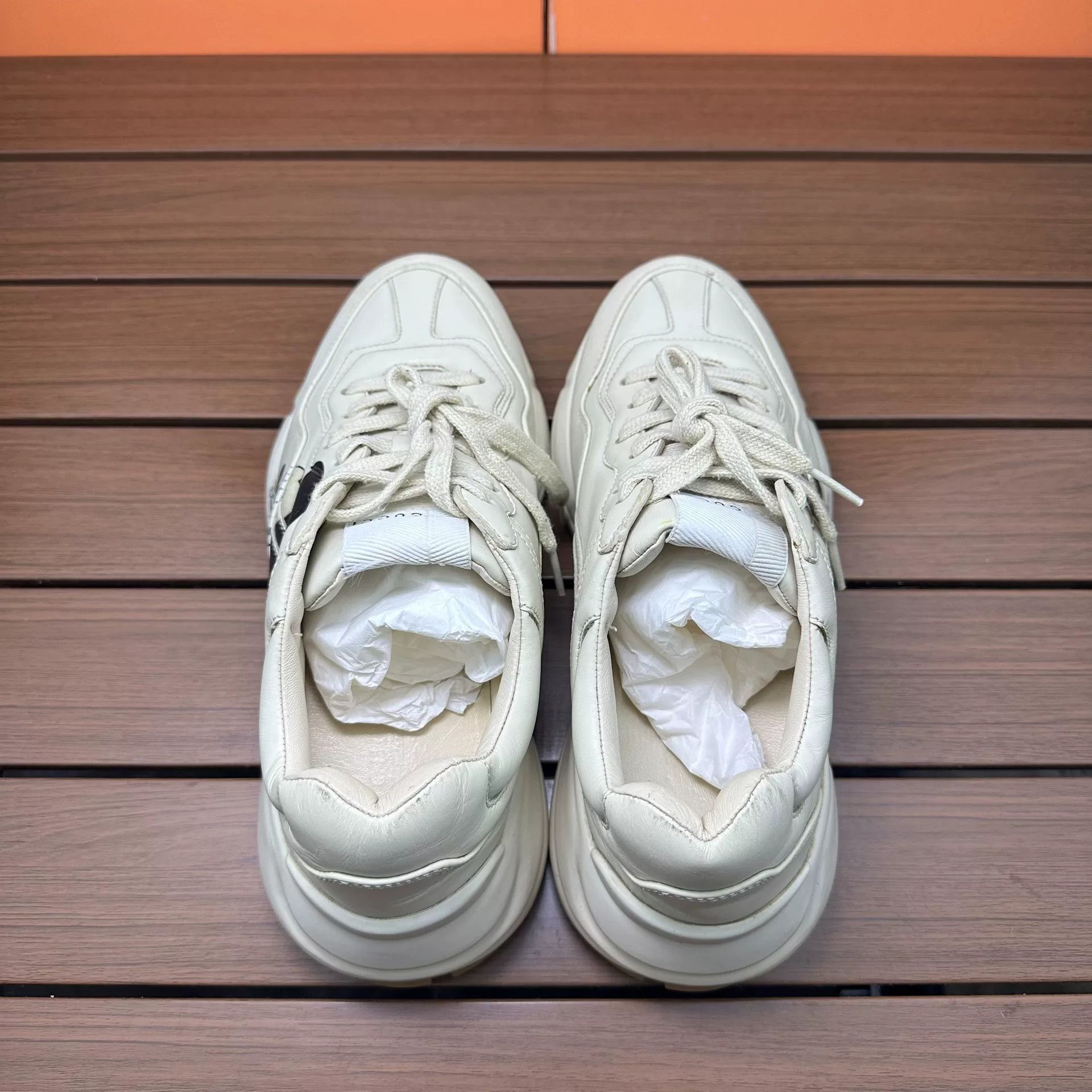 Gucci Gucci Printed Beige Lowtop Sneakers it_37 Women Size US 7 / IT 37 - 5 Thumbnail