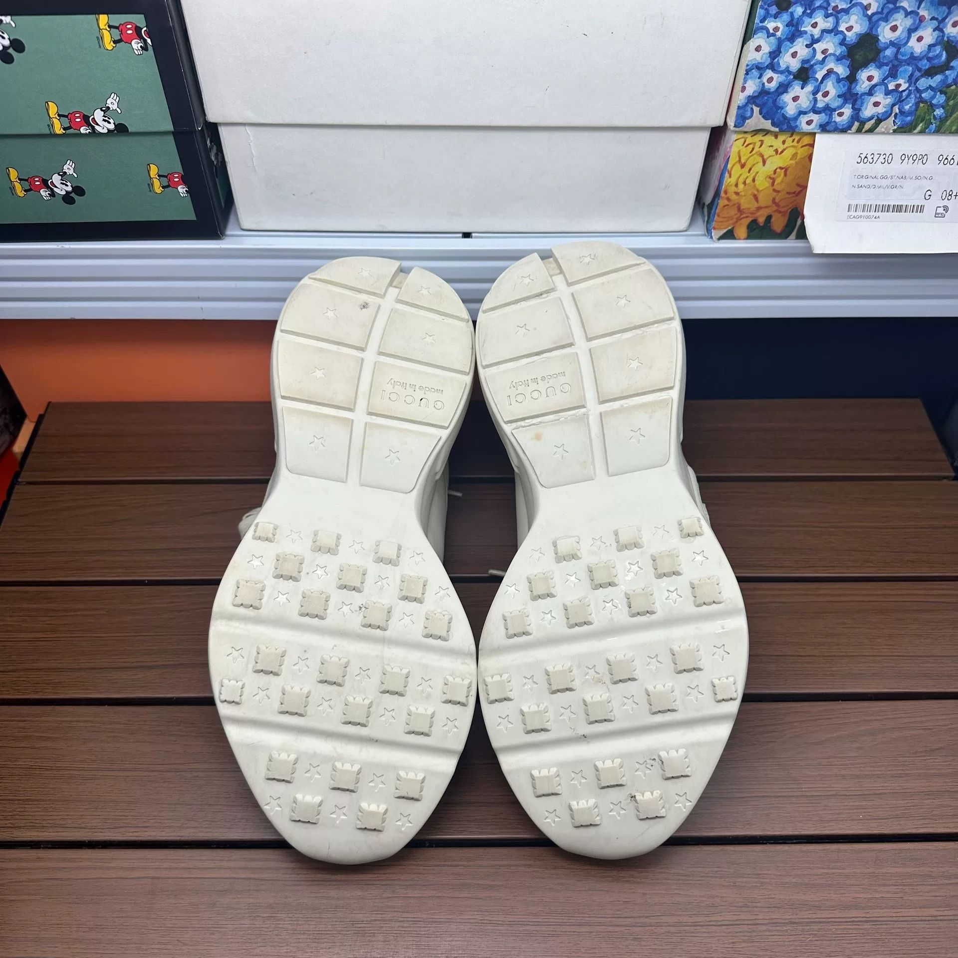 Gucci Gucci Leather White Lowtop Sneakers 8 Men Size US 8 / EU 41 - 7 Thumbnail