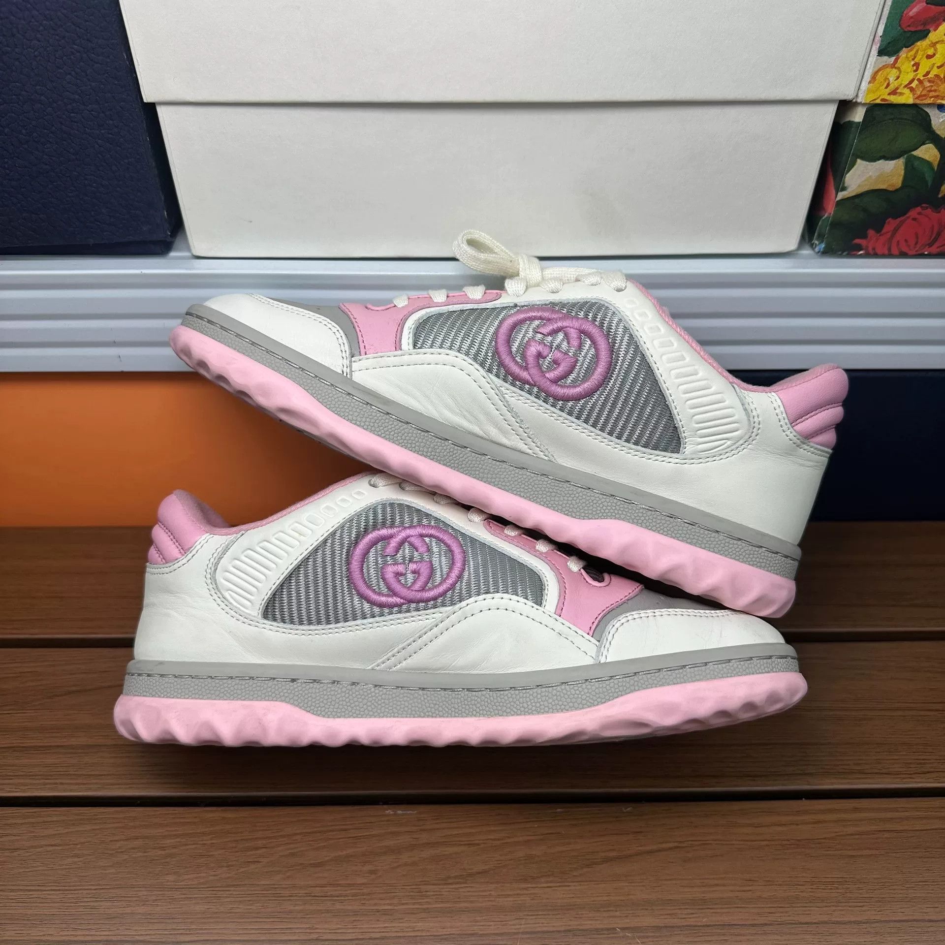 Gucci Gucci Casual Embroidered Pink Lowtop Sneakers it_35-5 Women Size US 5.5 / IT 35.5 - 3 Thumbnail
