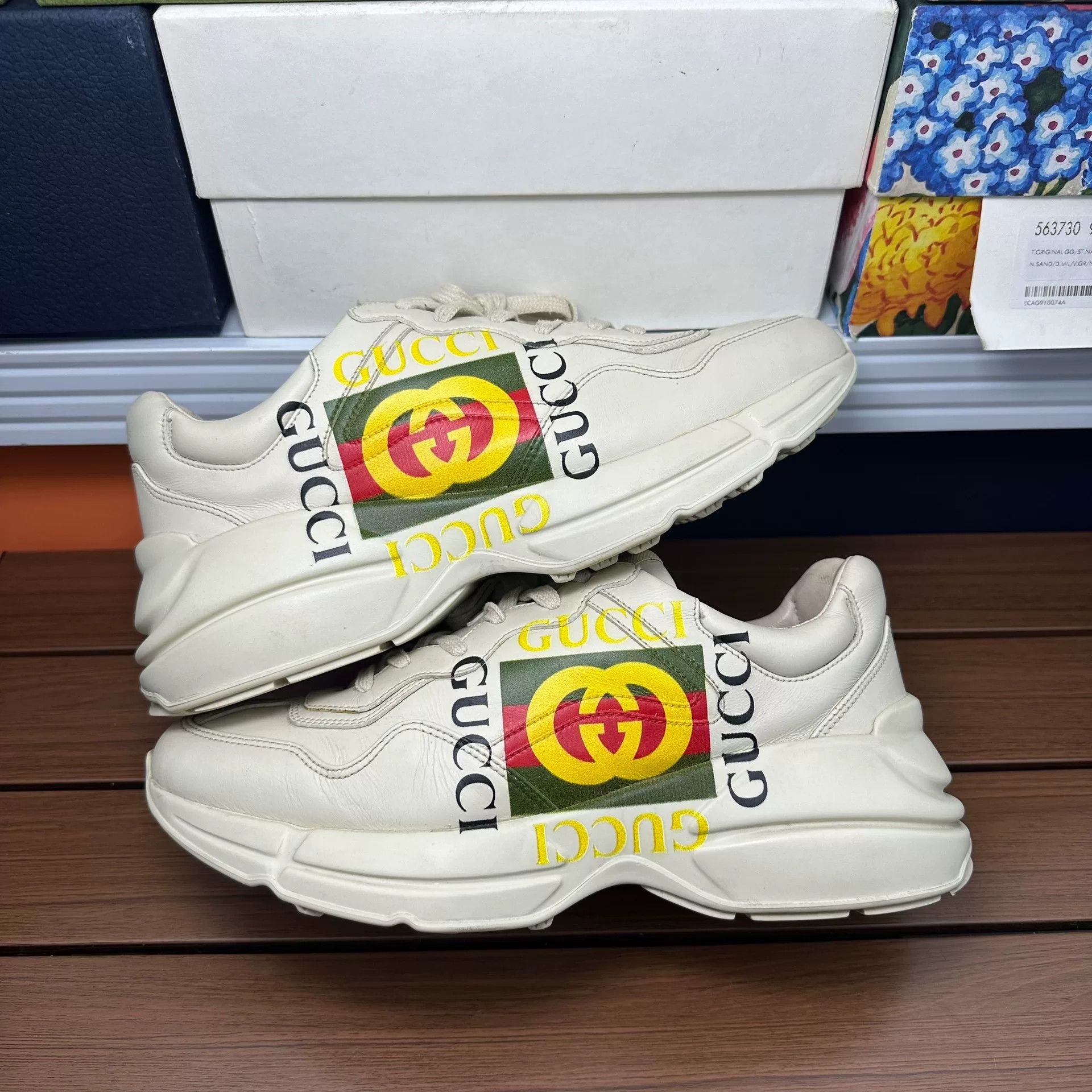 Gucci Gucci Casual Printed Lowtop Sneakers 8 Men Size US 8 / EU 41 - 2 Thumbnail