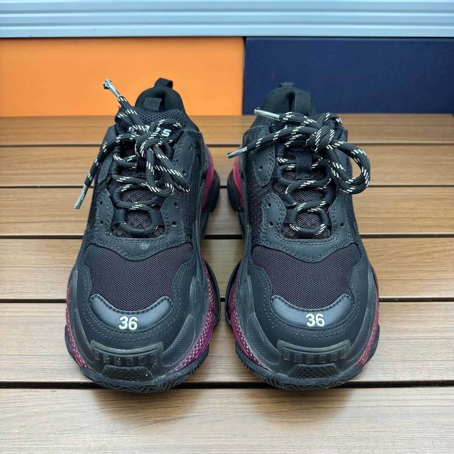Balenciaga Balenciaga Purple Lowtop Sneakers it_36 Women Size US 6 / IT 36 - 4 Thumbnail