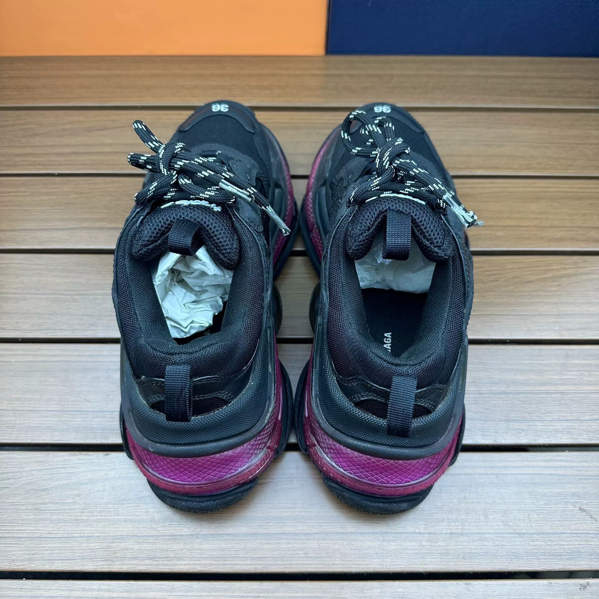 Balenciaga Balenciaga Purple Lowtop Sneakers it_36 Women Size US 6 / IT 36 - 5 Thumbnail