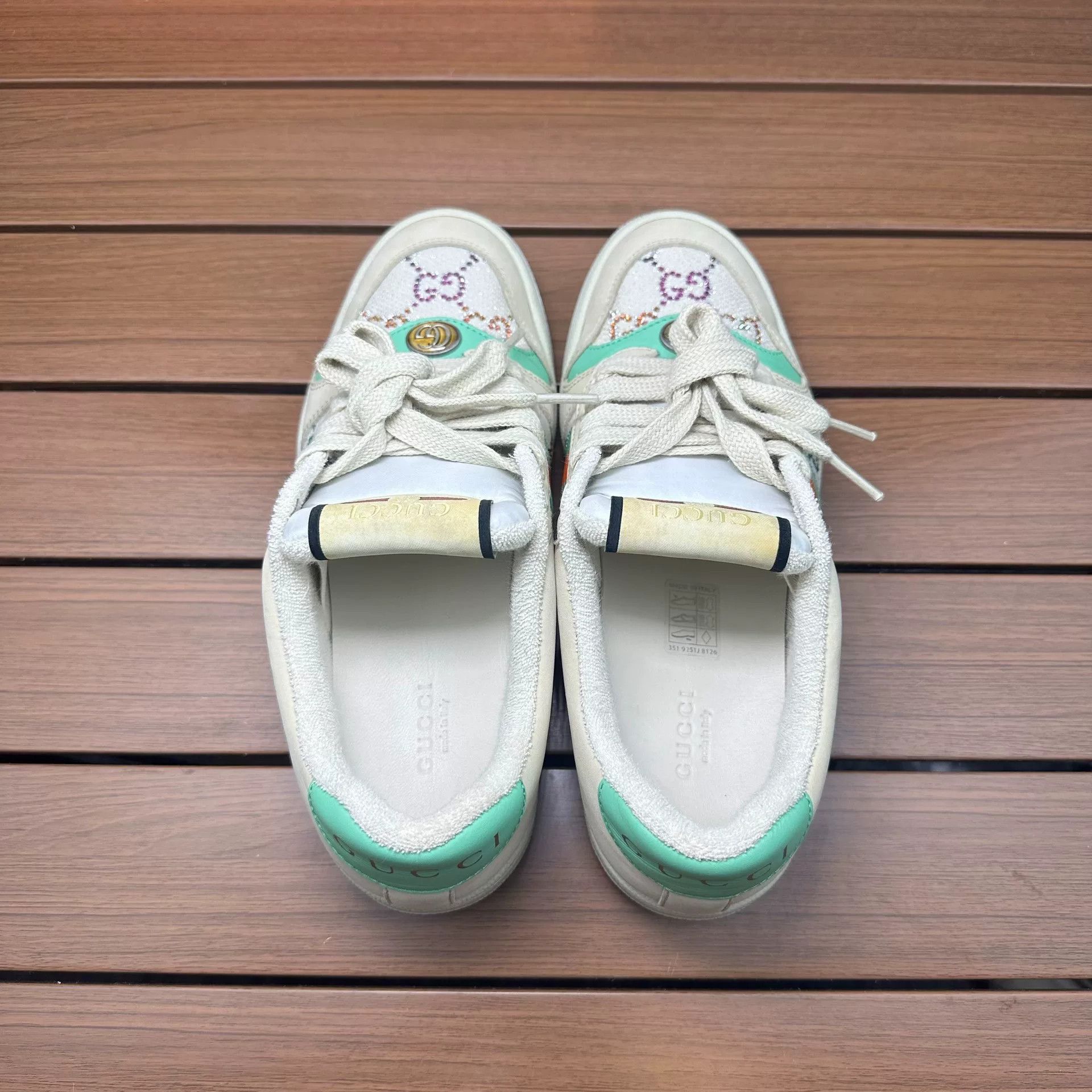 Gucci Gucci Beige Lowtop Sneakers it_36-5 Women Size US 6.5 / IT 36.5 - 5 Thumbnail