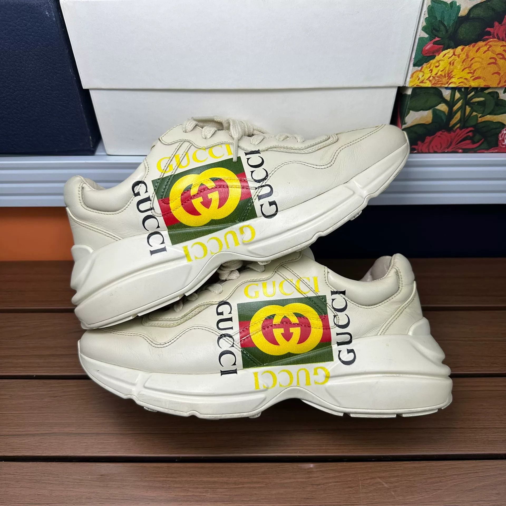 Gucci Gucci Printed Lowtop Sneakers 7 Men Size US 7 / EU 40 - 4 Thumbnail