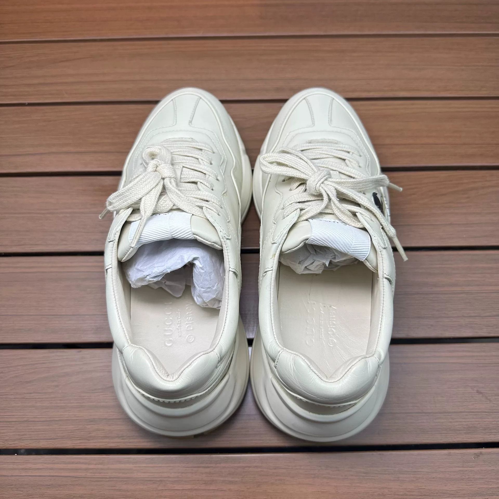 Gucci Gucci Printed Beige Lowtop Sneakers it_36 Women Size US 6 / IT 36 - 5 Thumbnail