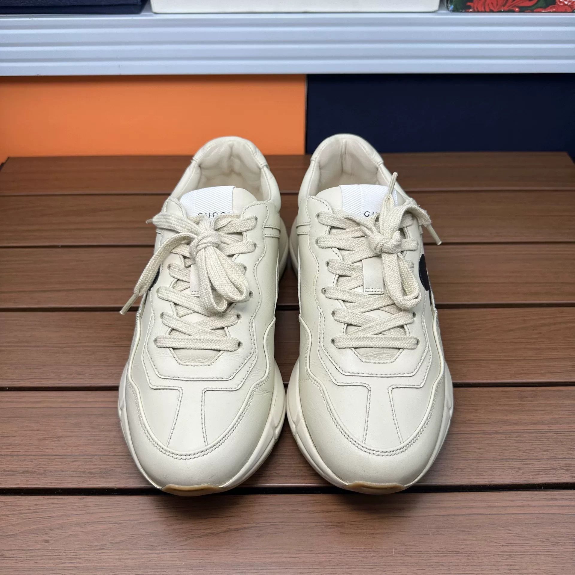 Gucci Gucci Printed Beige Lowtop Sneakers it_36 Women Size US 6 / IT 36 - 4 Thumbnail