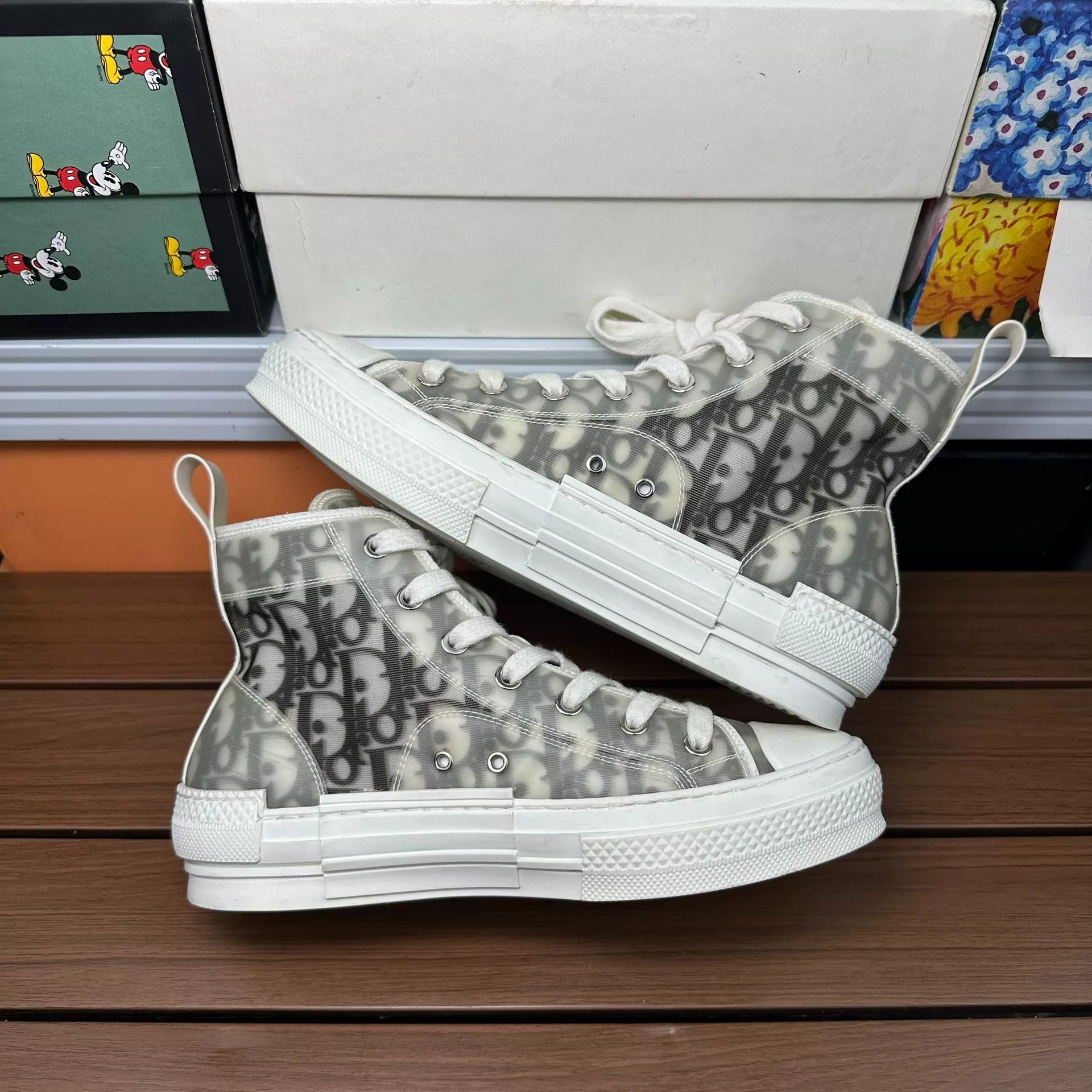 Dior Dior Black Hitop Sneakers it_37 Women Size US 7 / IT 37 - 3 Thumbnail