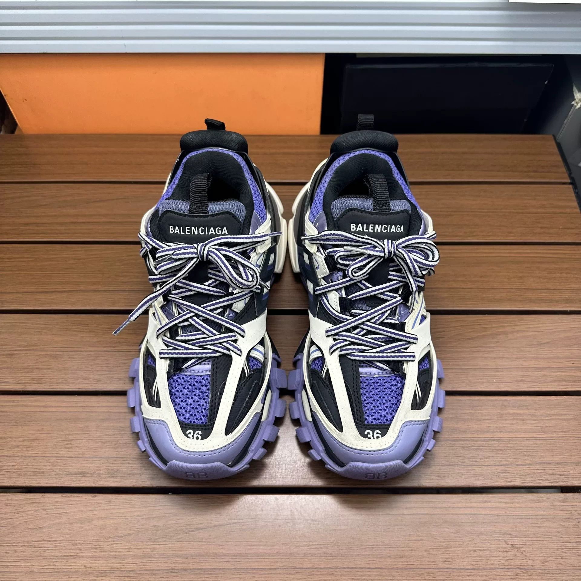 Balenciaga Balenciaga Purple Lowtop Sneakers it_36 Women Size US 6 / IT 36 - 4 Thumbnail
