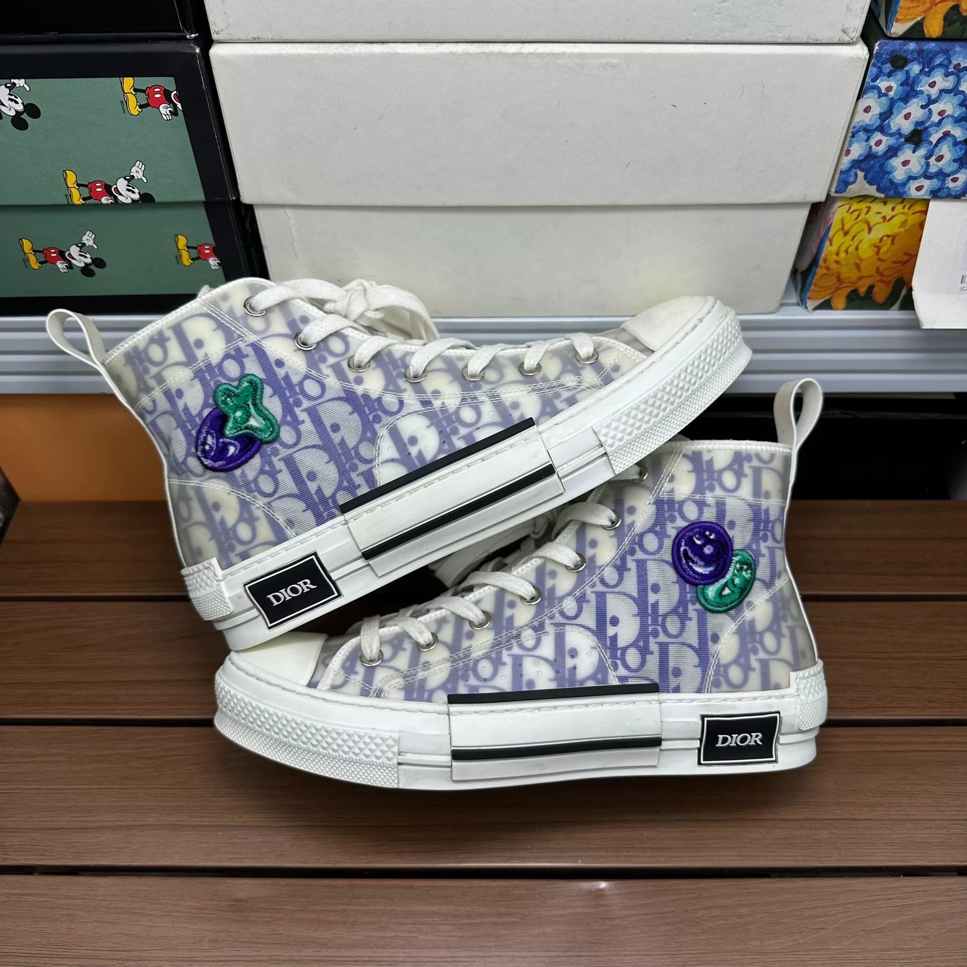 Dior Dior Collab Hitop Sneakers 7 Men Size US 7 / EU 40 - 2 Thumbnail