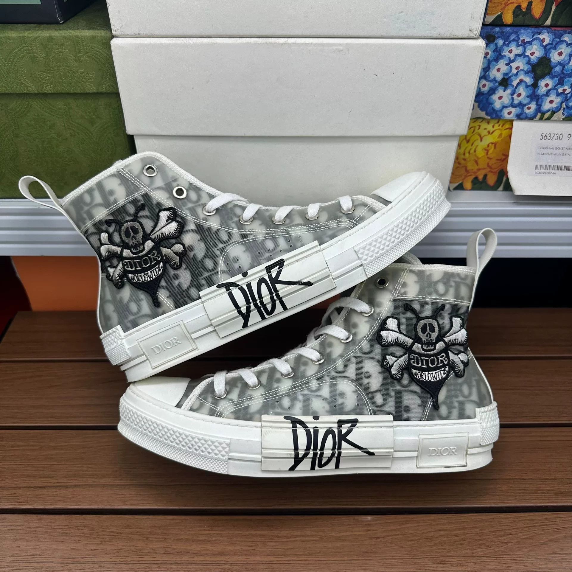 Dior Dior Collab Black Lowtop Sneakers 7 Men Size US 7 / EU 40 - 2 Thumbnail