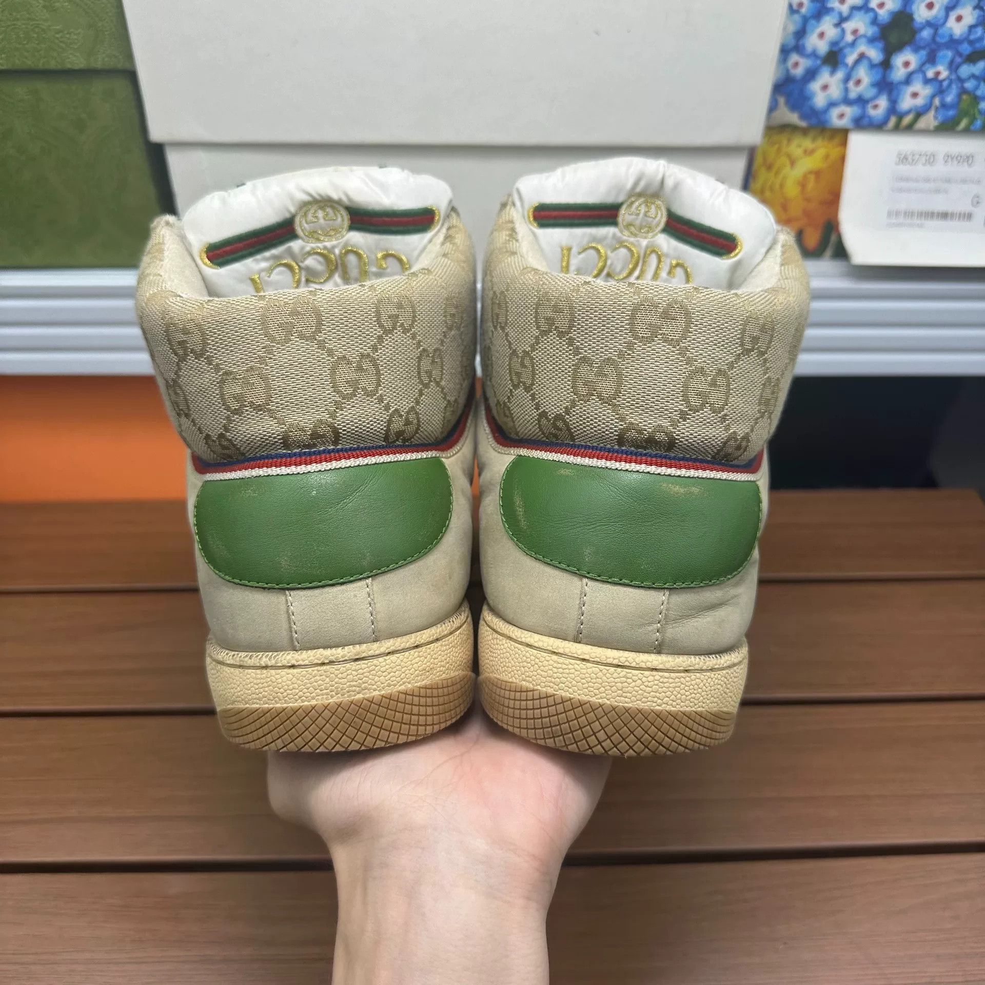 Gucci Gucci Distressed Hitop Sneakers 9 Men Size US 9 / EU 42 - 5 Thumbnail