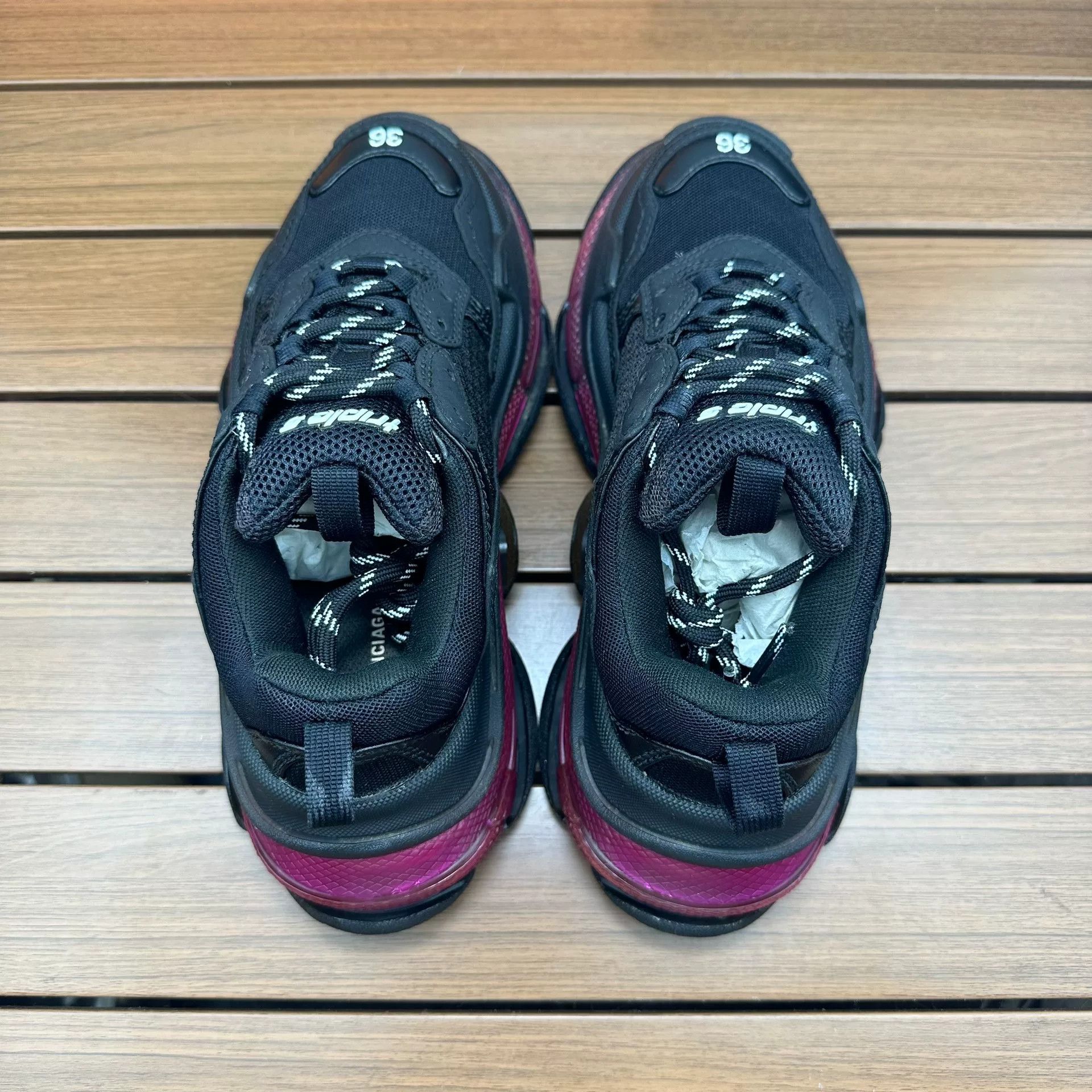 Balenciaga Balenciaga Purple Lowtop Sneakers it_36 Women Size US 6 / IT 36 - 4 Thumbnail