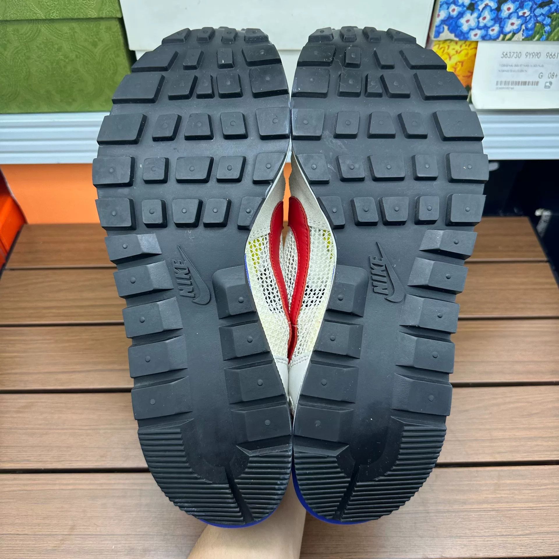 Sacai Sacai Collab Gray Lowtop Sneakers 12 Men Size US 12 / EU 45 - 6 Thumbnail