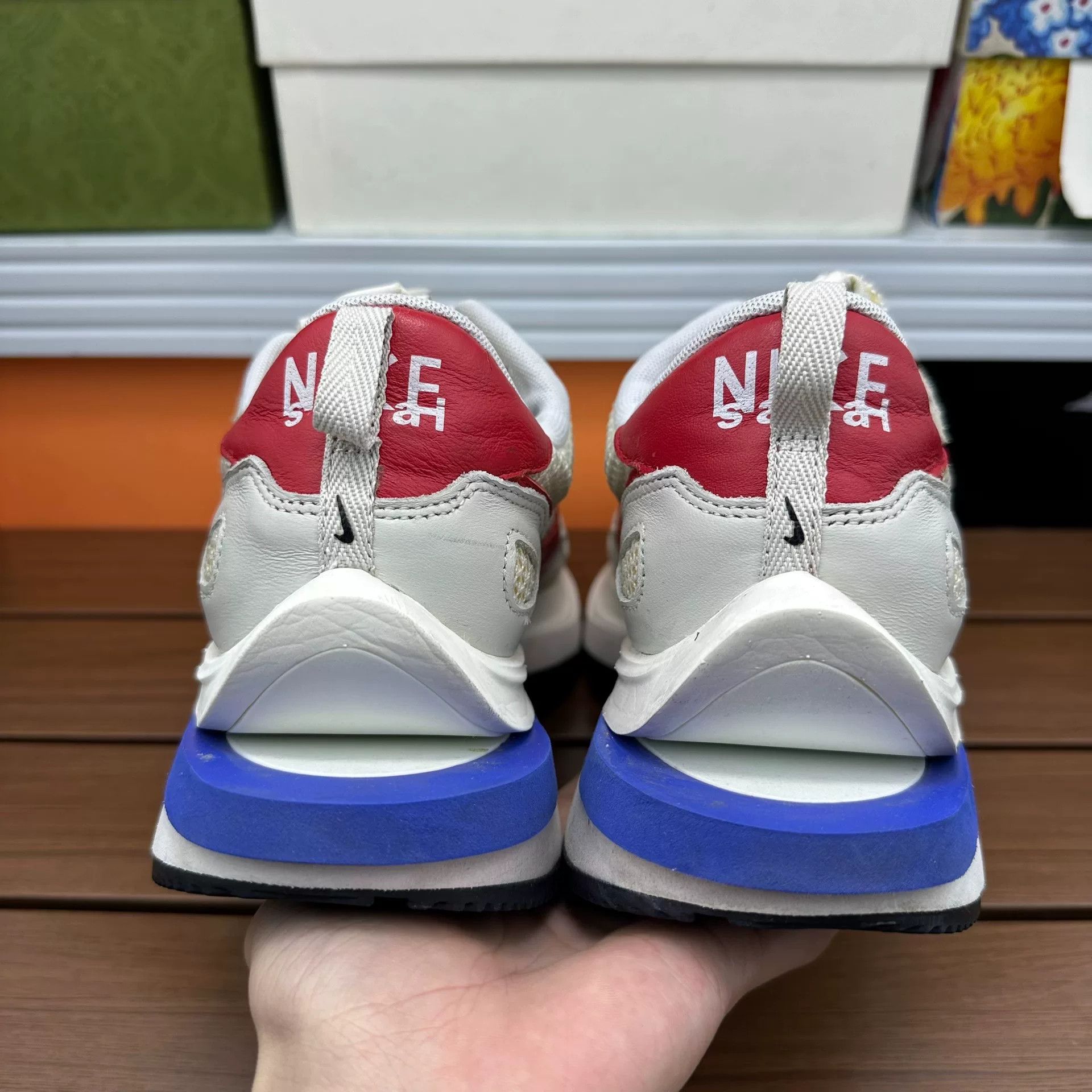 Sacai Sacai Collab Gray Lowtop Sneakers 12 Men Size US 12 / EU 45 - 5 Thumbnail